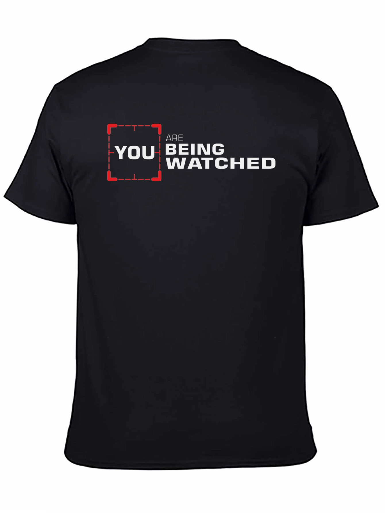 Black You Are Being Watched Graphic Tee view 4