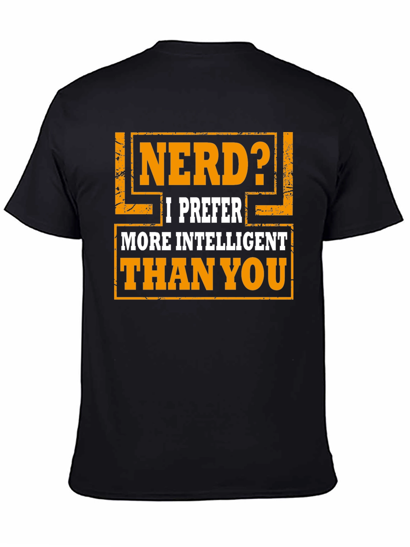Black Nerd? Intelligent T-Shirt - Funny Graphic Tee view 4
