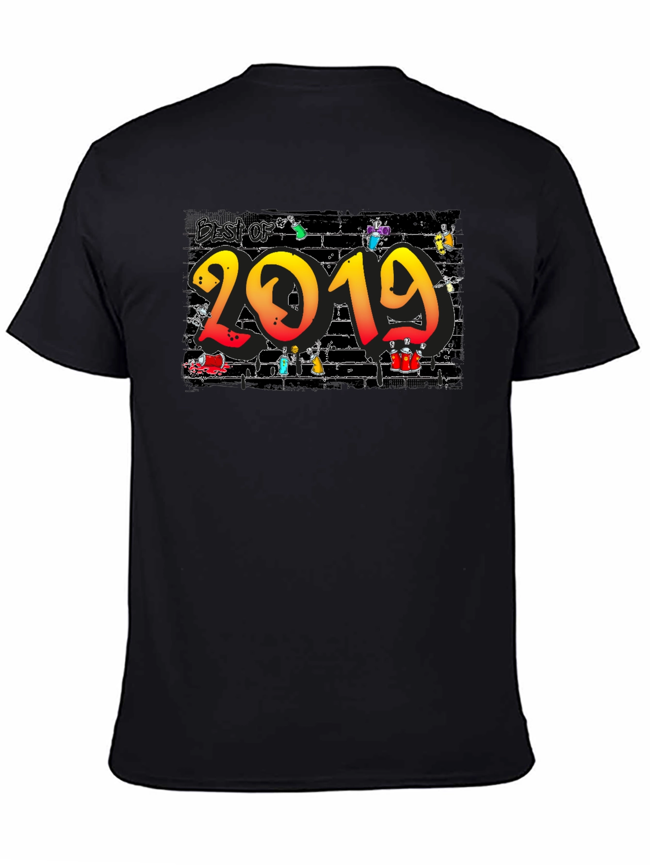 Black Best of 2019 Graphic T-Shirt view 4