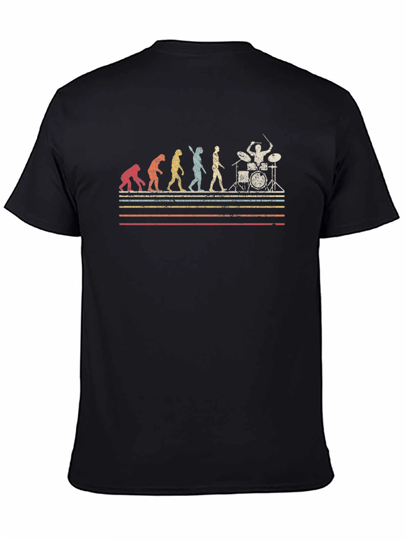 Black Evolution of Drummer T-Shirt view 4