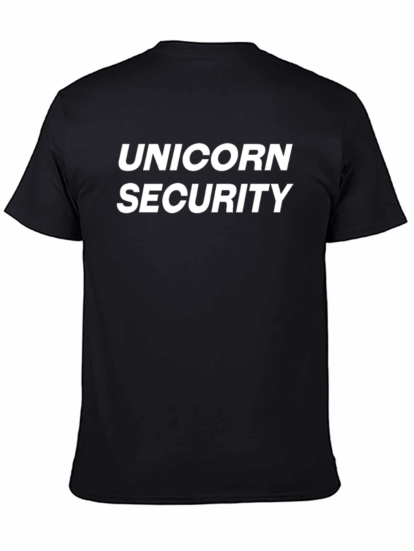 Black Unicorn Security Black T-Shirt view 4