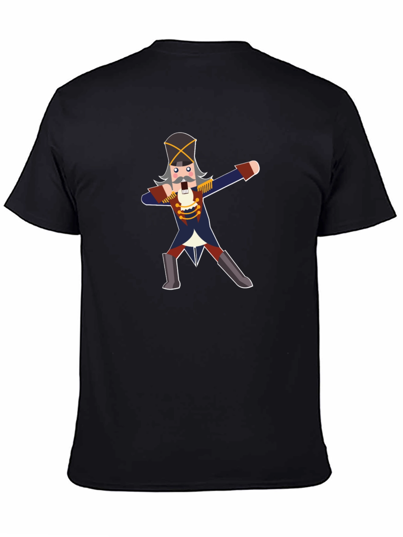 Black Nutcracker Dabbing Graphic T-Shirt view 4