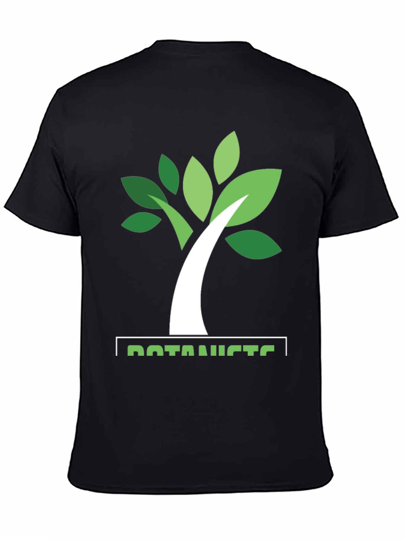 Black Botanist Tree Graphic T-Shirt - Nature Lover Tee view 4
