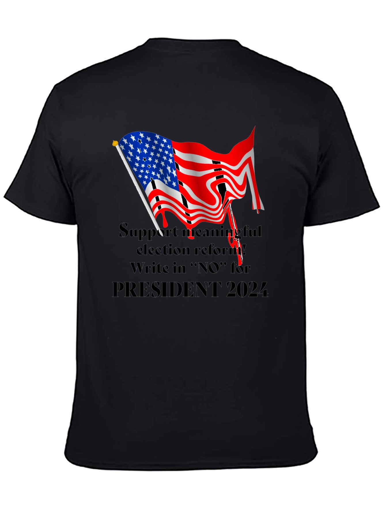 Black Election Reform T-Shirt view 4