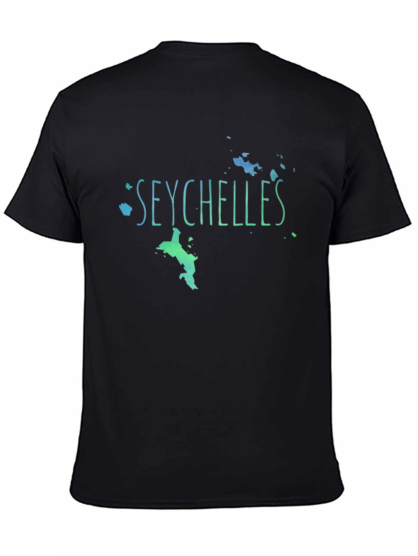 Black Seychelles Graphic Print Men's T-Shirt view 4