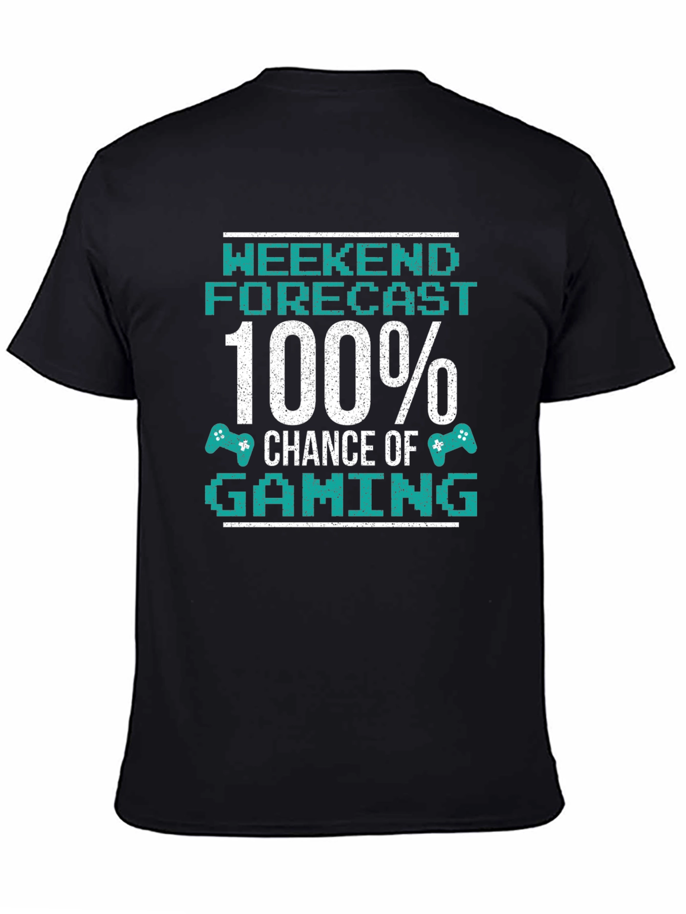 Black Weekend Gaming Forecast T-Shirt view 4