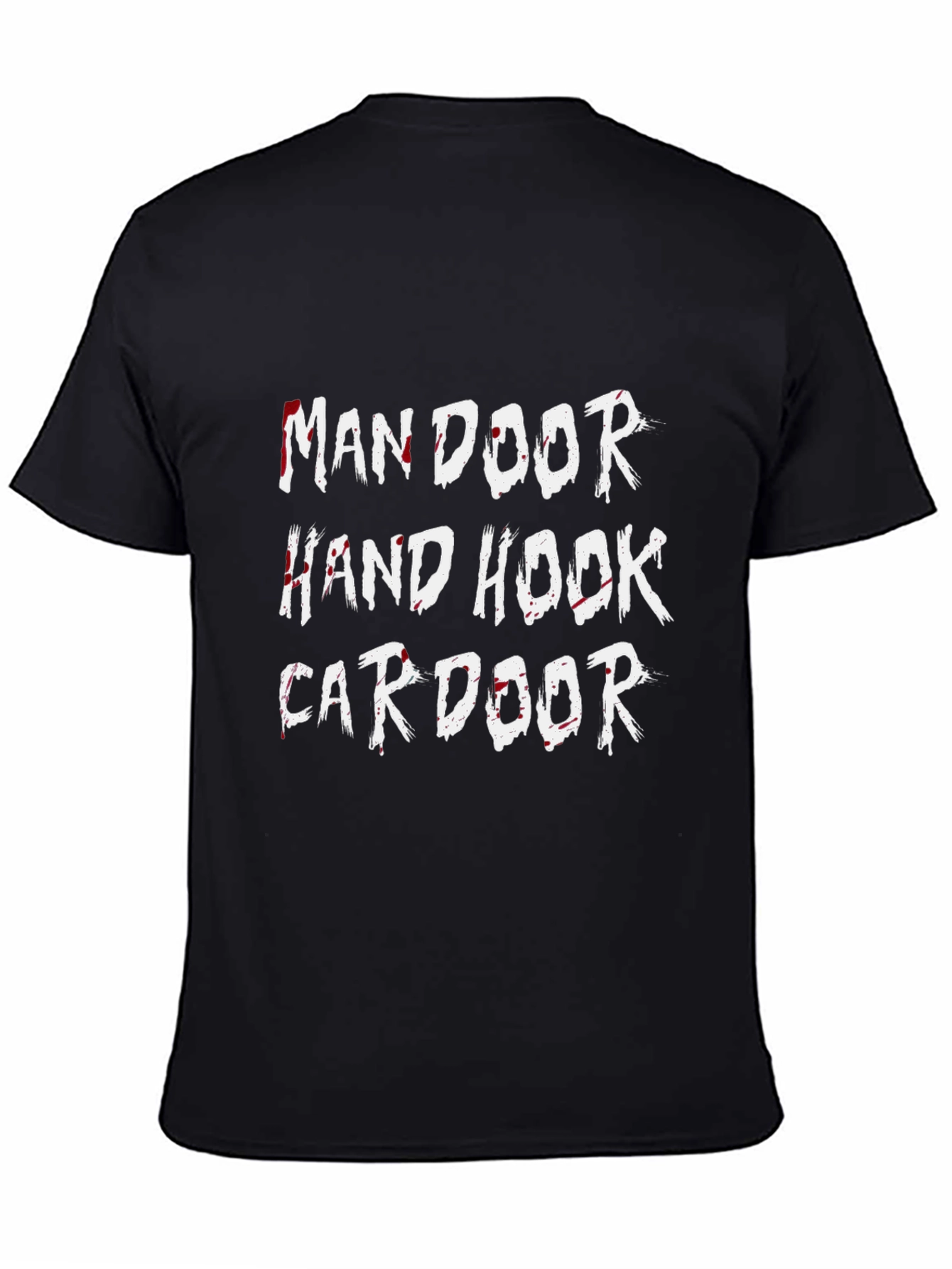 Black Man Door Hand Hook Car Door T-Shirt view 4
