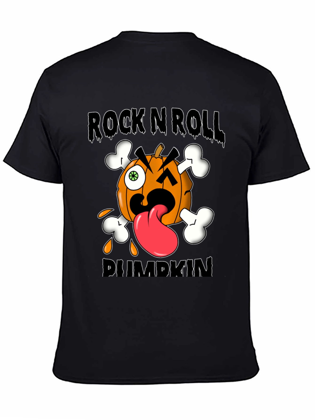 Black Rock N Roll Pumpkin Graphic Tee view 4