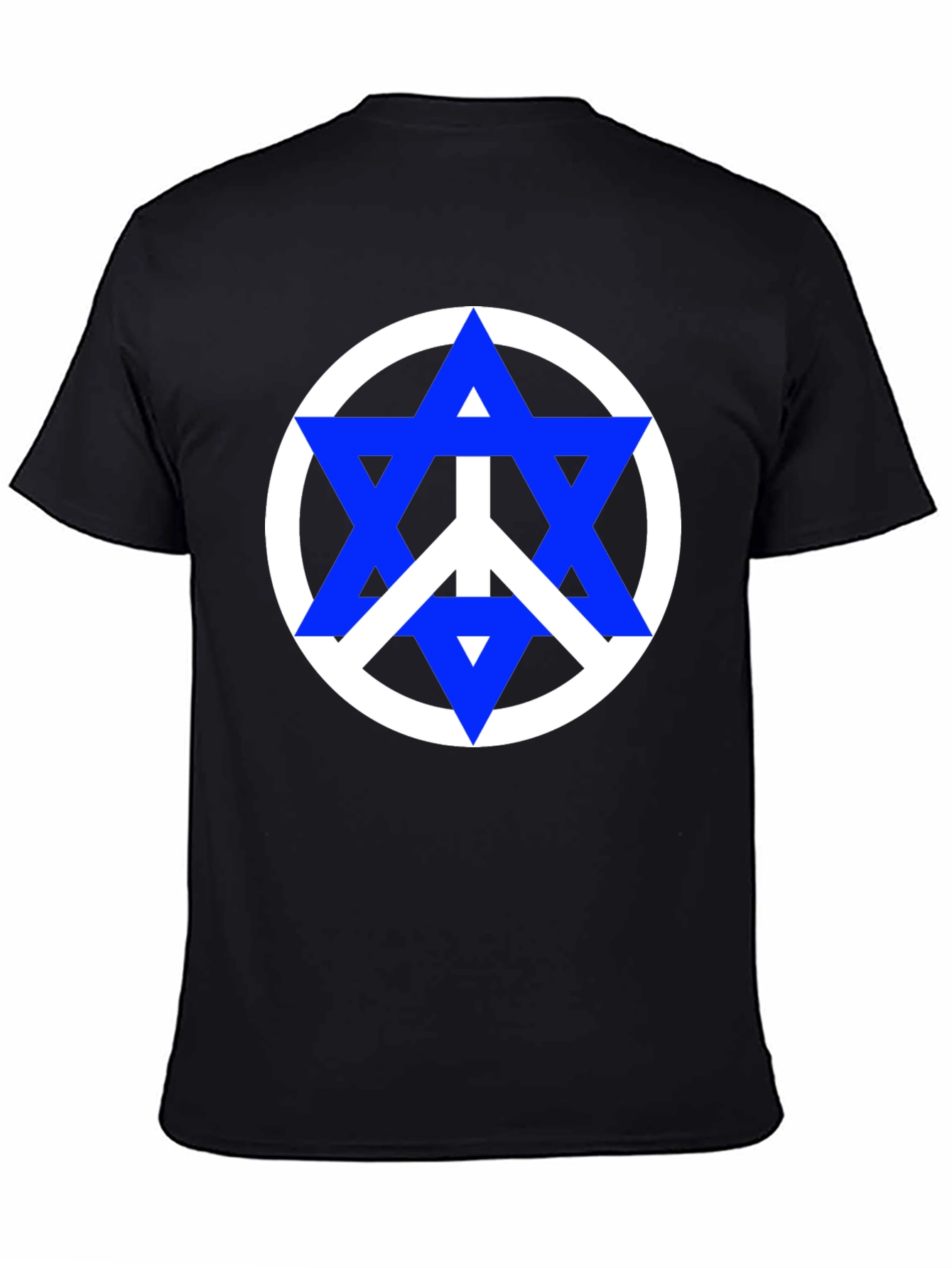 Black Peace Star T-Shirt - Black view 4