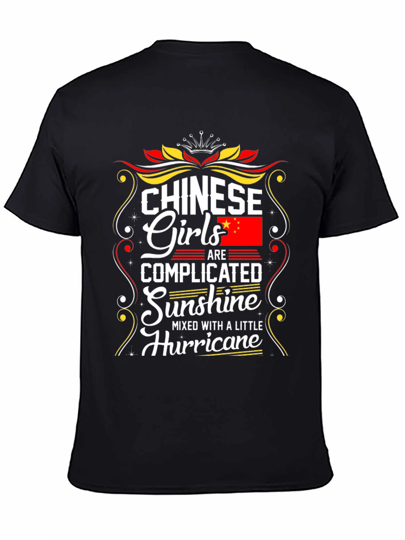 Black Chinese Girls Complicated Sunshine T-Shirt view 4