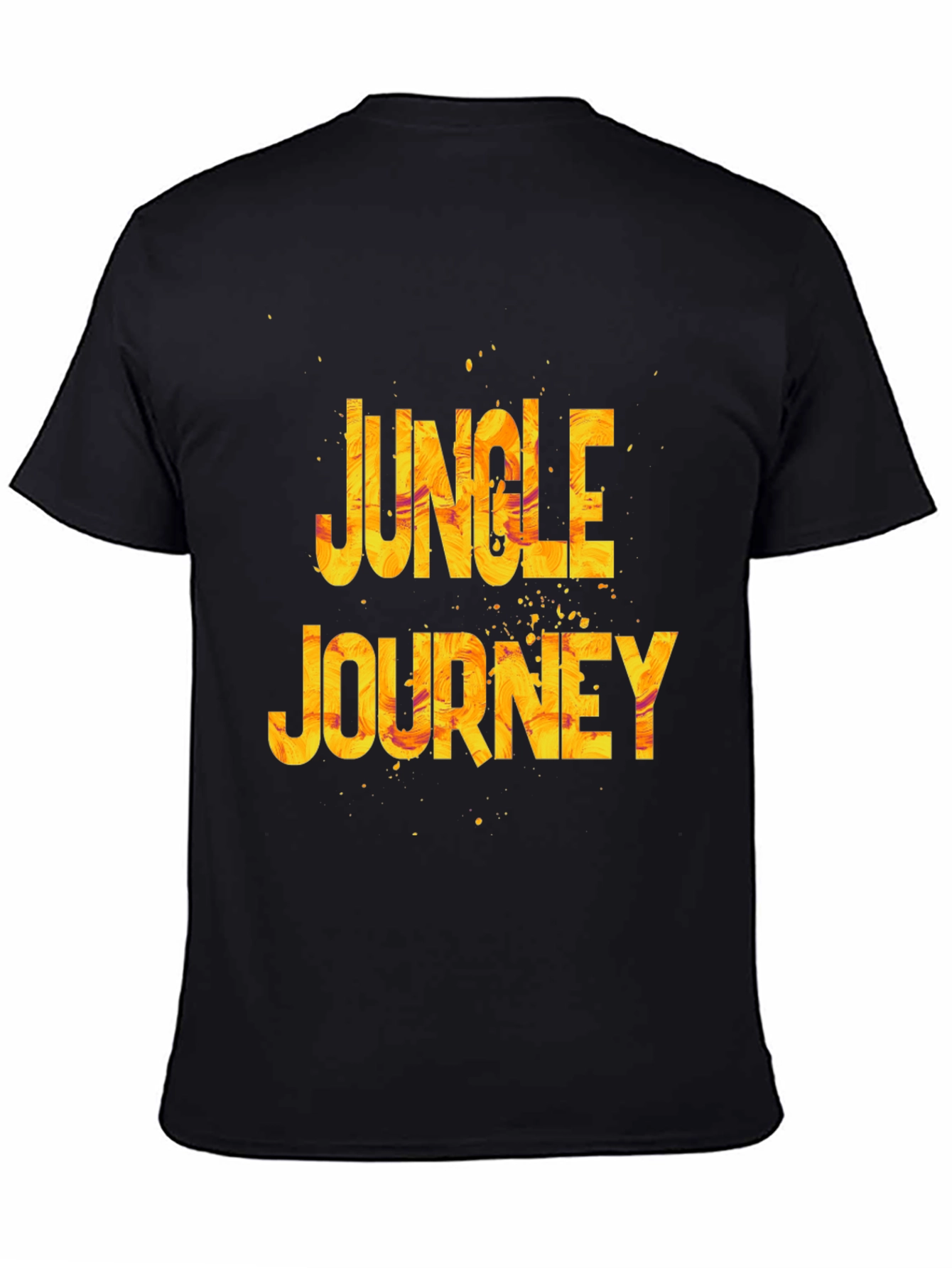 Black Jungle Journey Graphic Tee - Black view 4