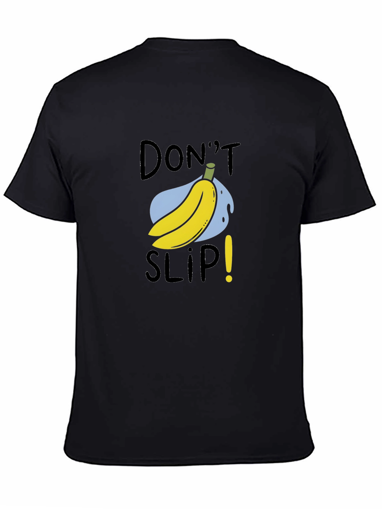 Black Don't Slip Banana Humor Tee view 4