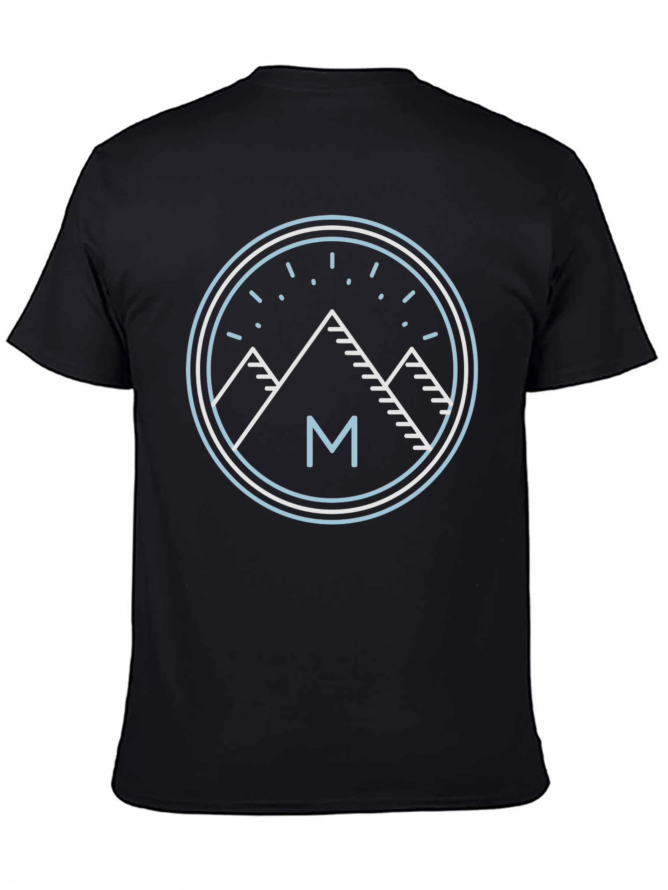 Black Mountain M Graphic Tee - Black Cotton Blend Casual Wear view 4