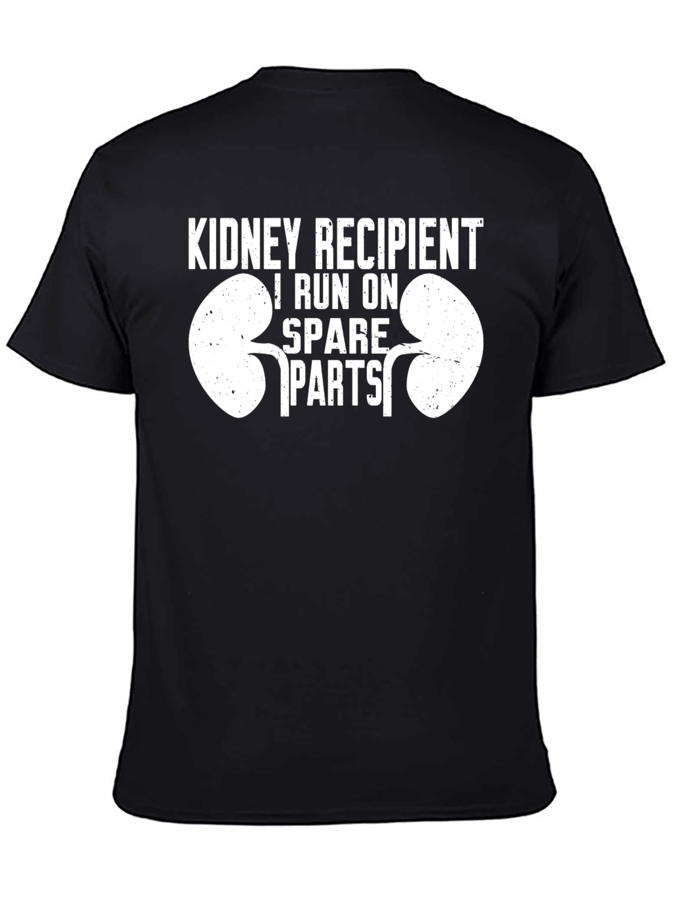 Black Kidney Recipient 'Spare Parts' Graphic T-Shirt view 4