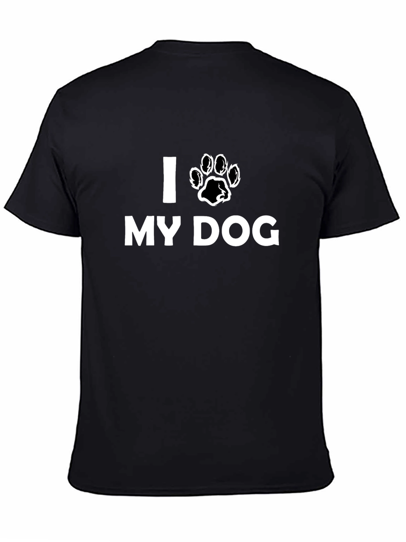 Black I Heart My Dog T-Shirt view 4