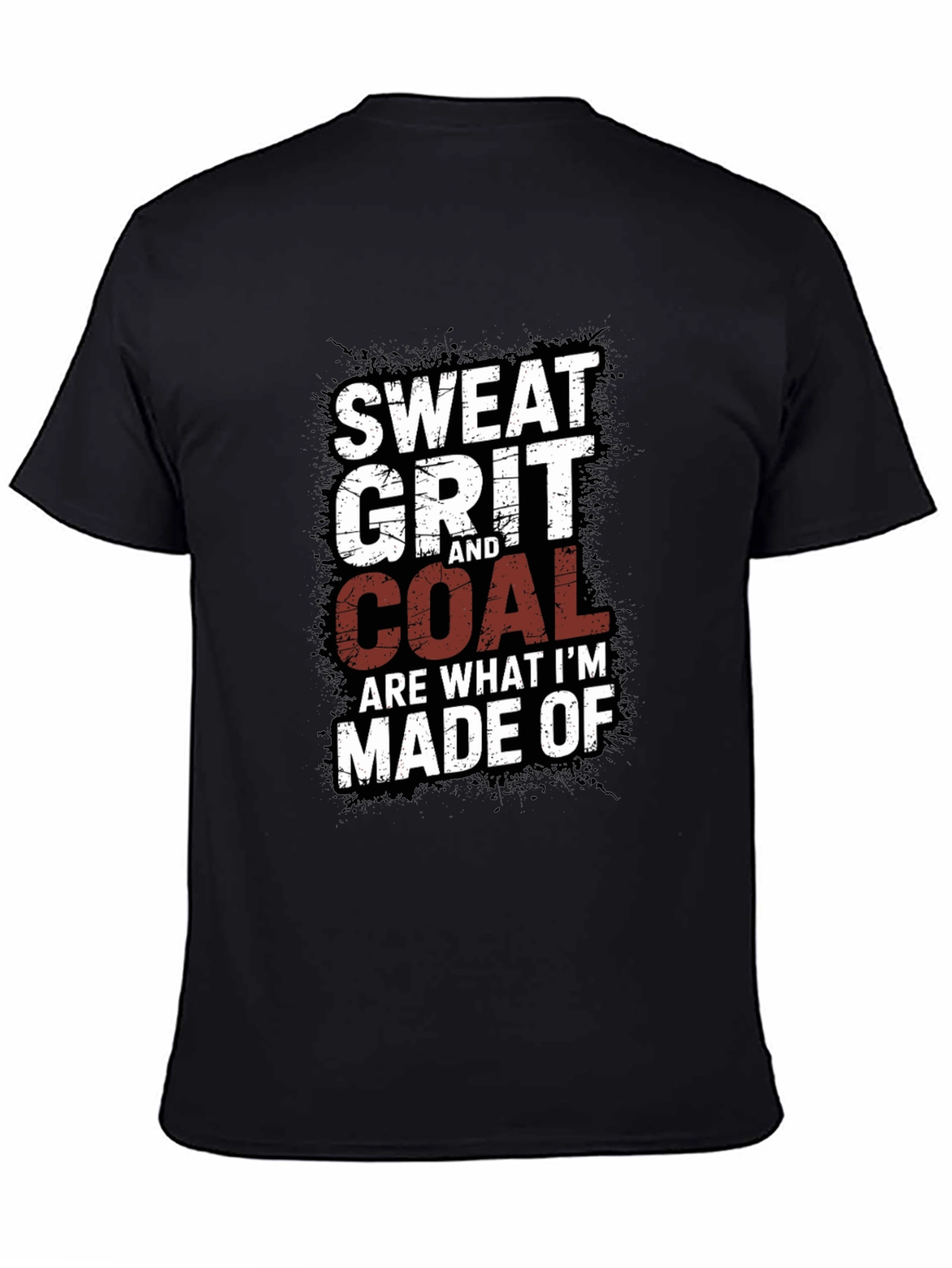 Black Sweat Grit and Coal Men's Graphic Tee view 4