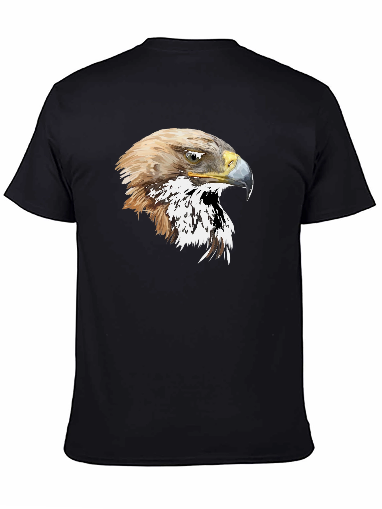 Black Eagle Graphic T-Shirt - Black Cotton Tee view 4