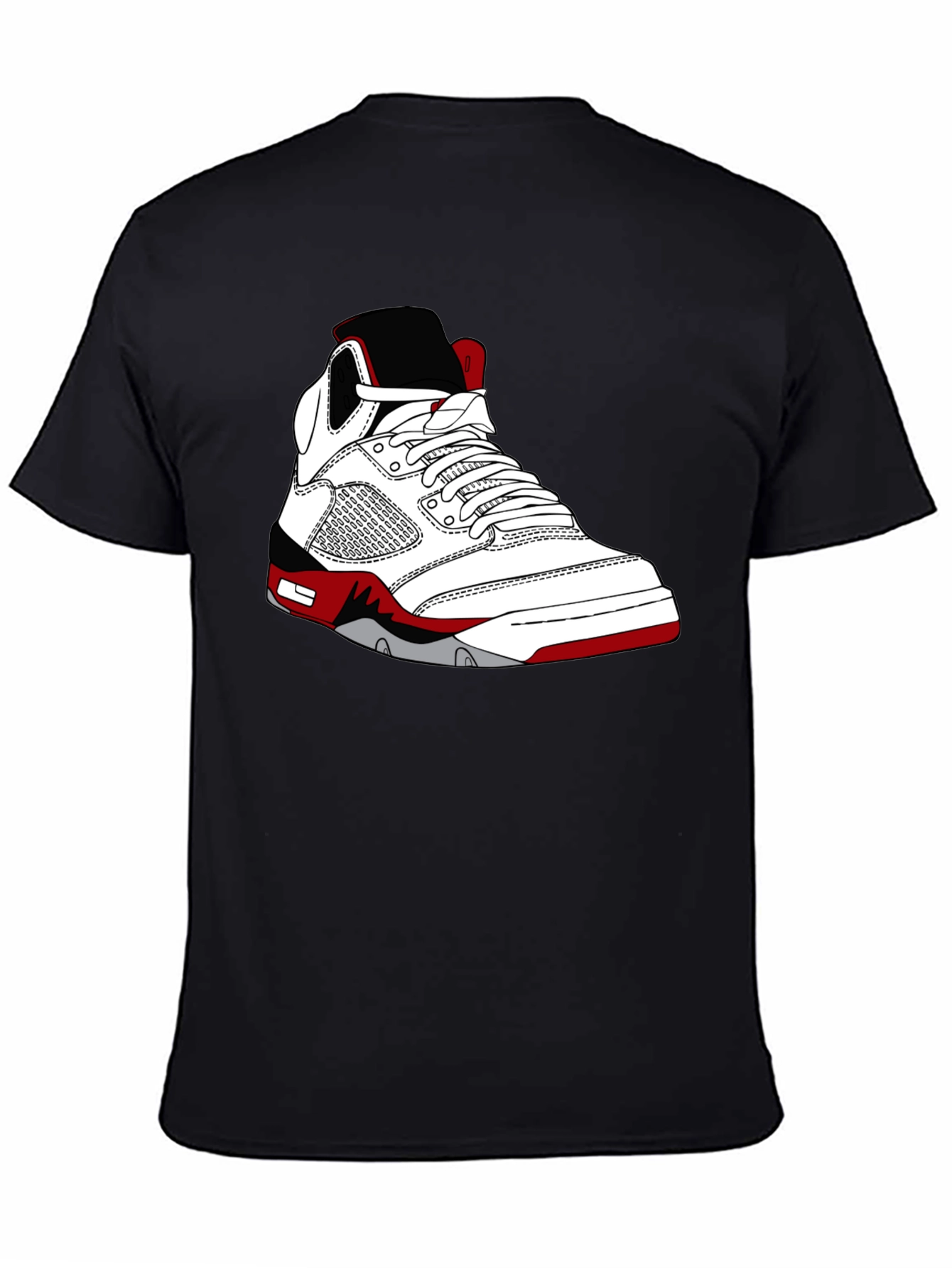 Black Sneaker Graphic T-Shirt - Stylish Black Tee for Sneakerheads view 4