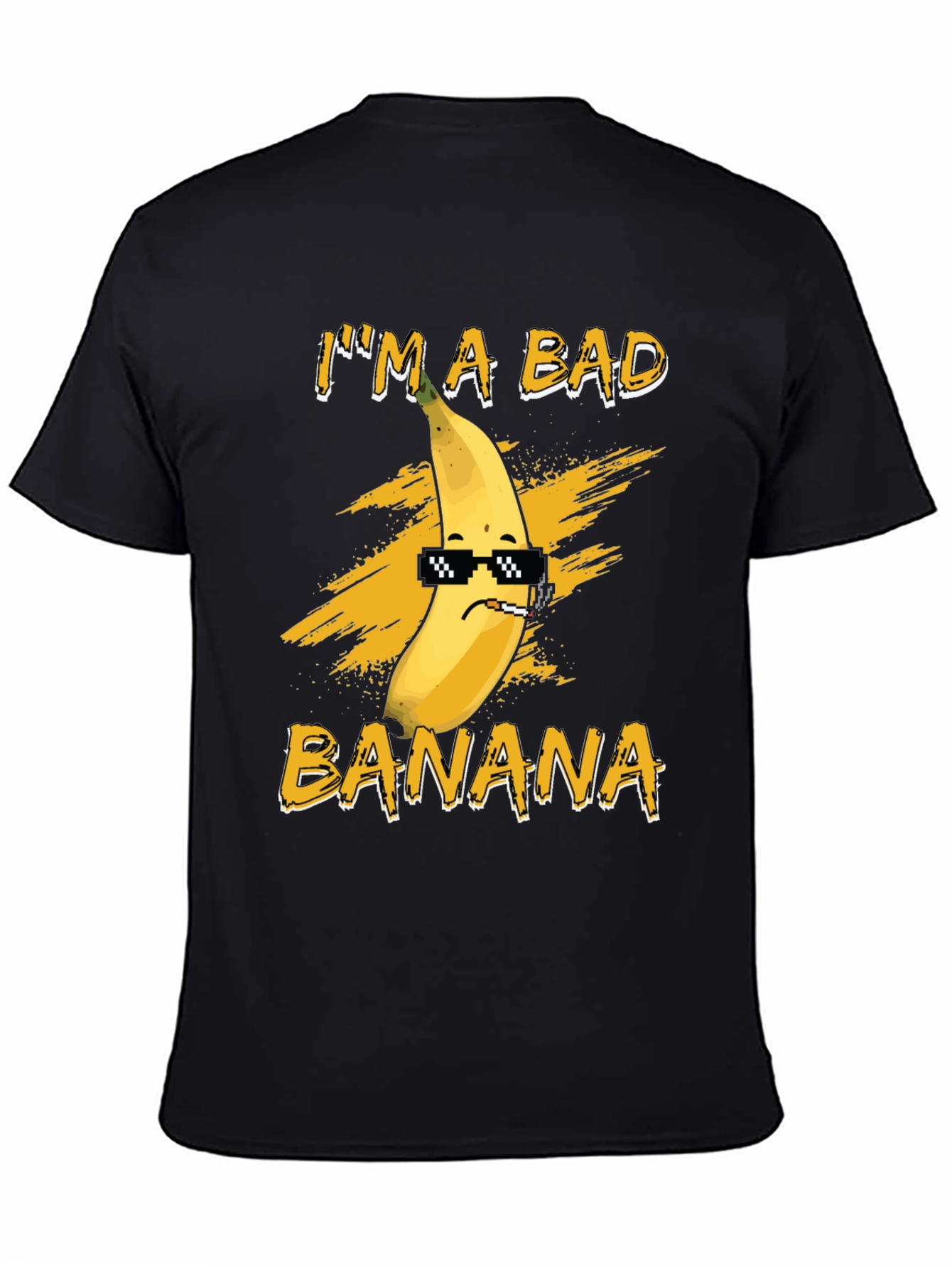 Black I'm A Bad Banana T-Shirt view 4