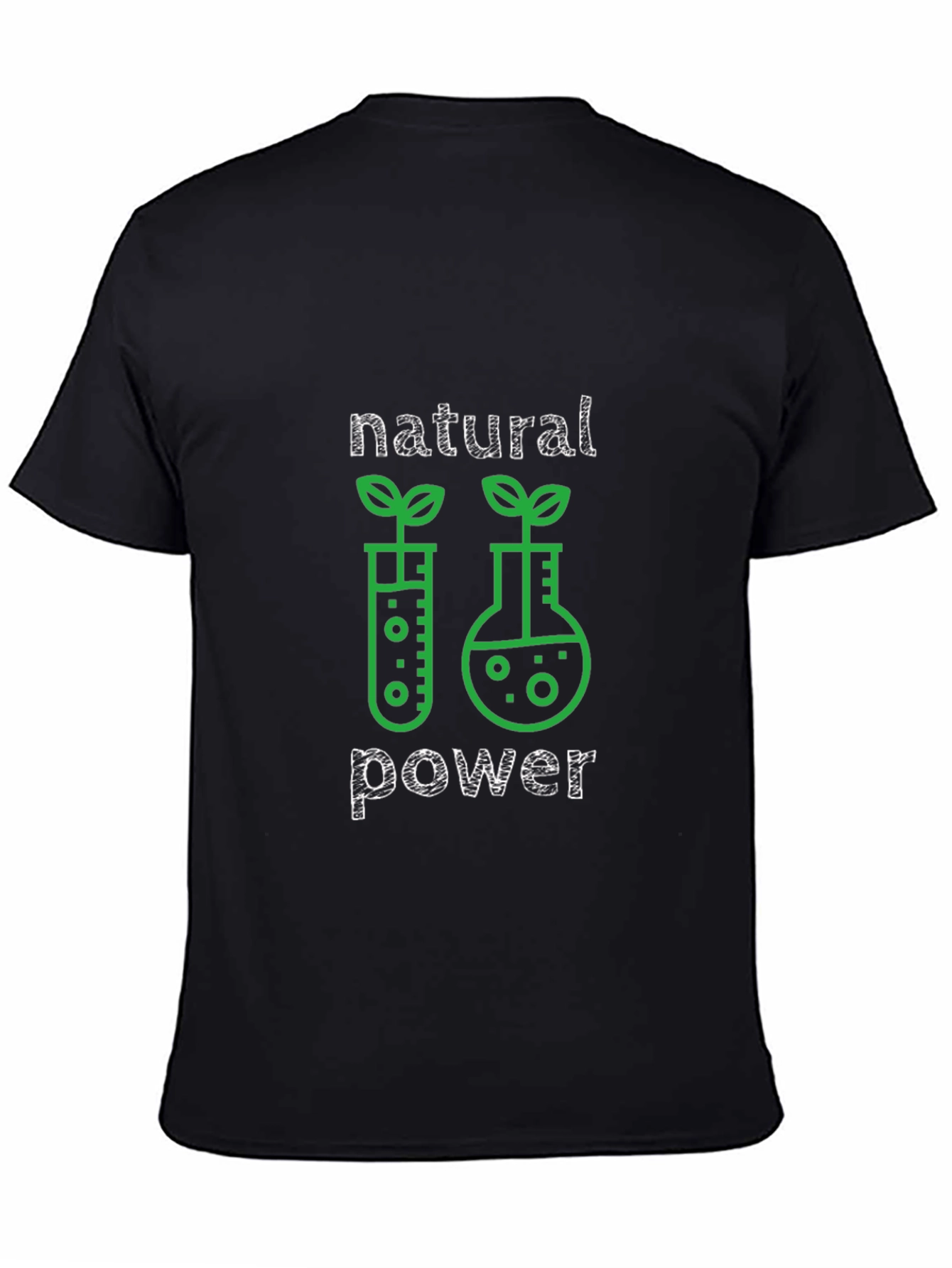 Black Natural Power Graphic Tee - Black T-Shirt view 4
