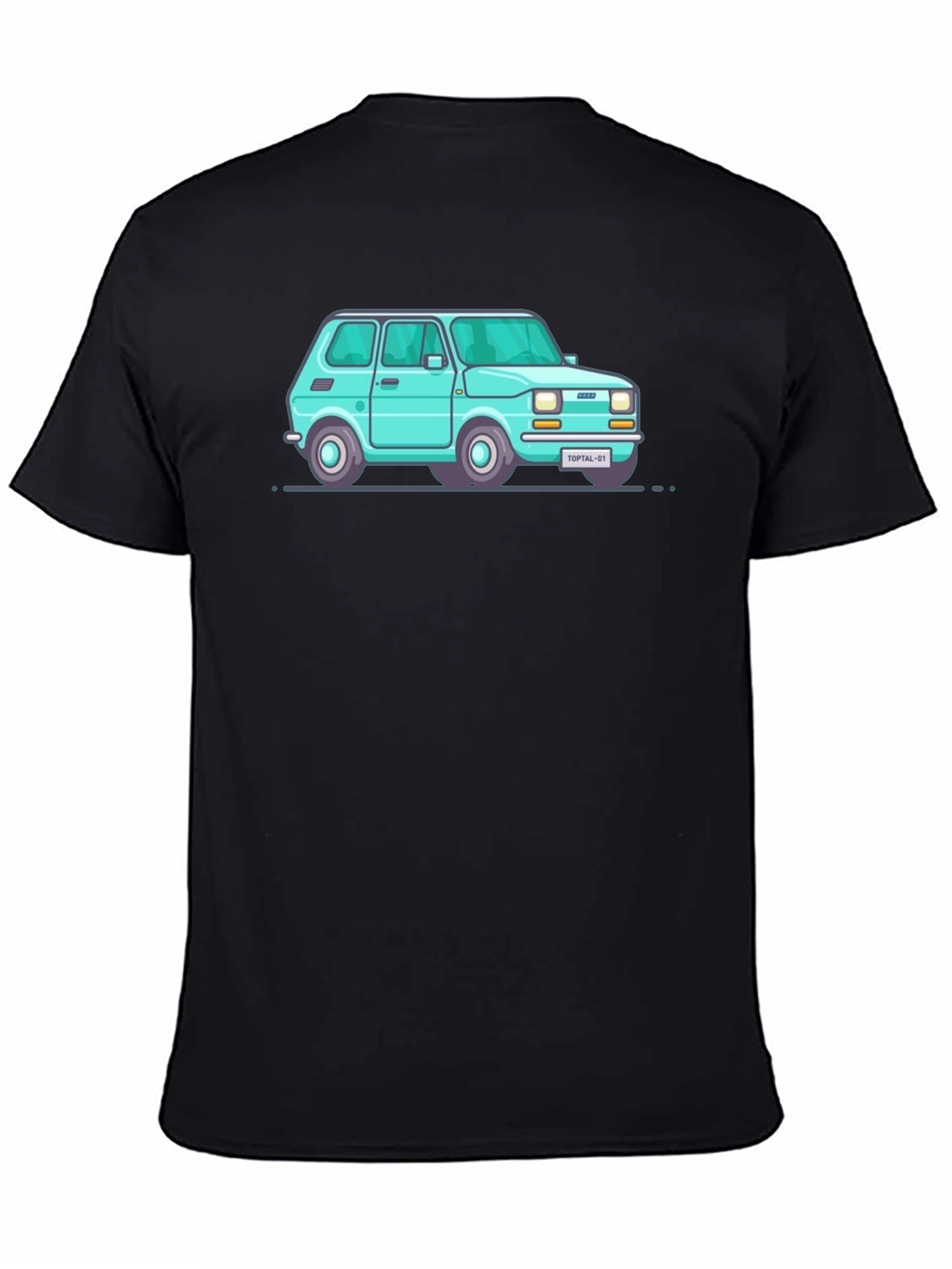 Black Retro Car T-Shirt - Cool & Unique Design view 4