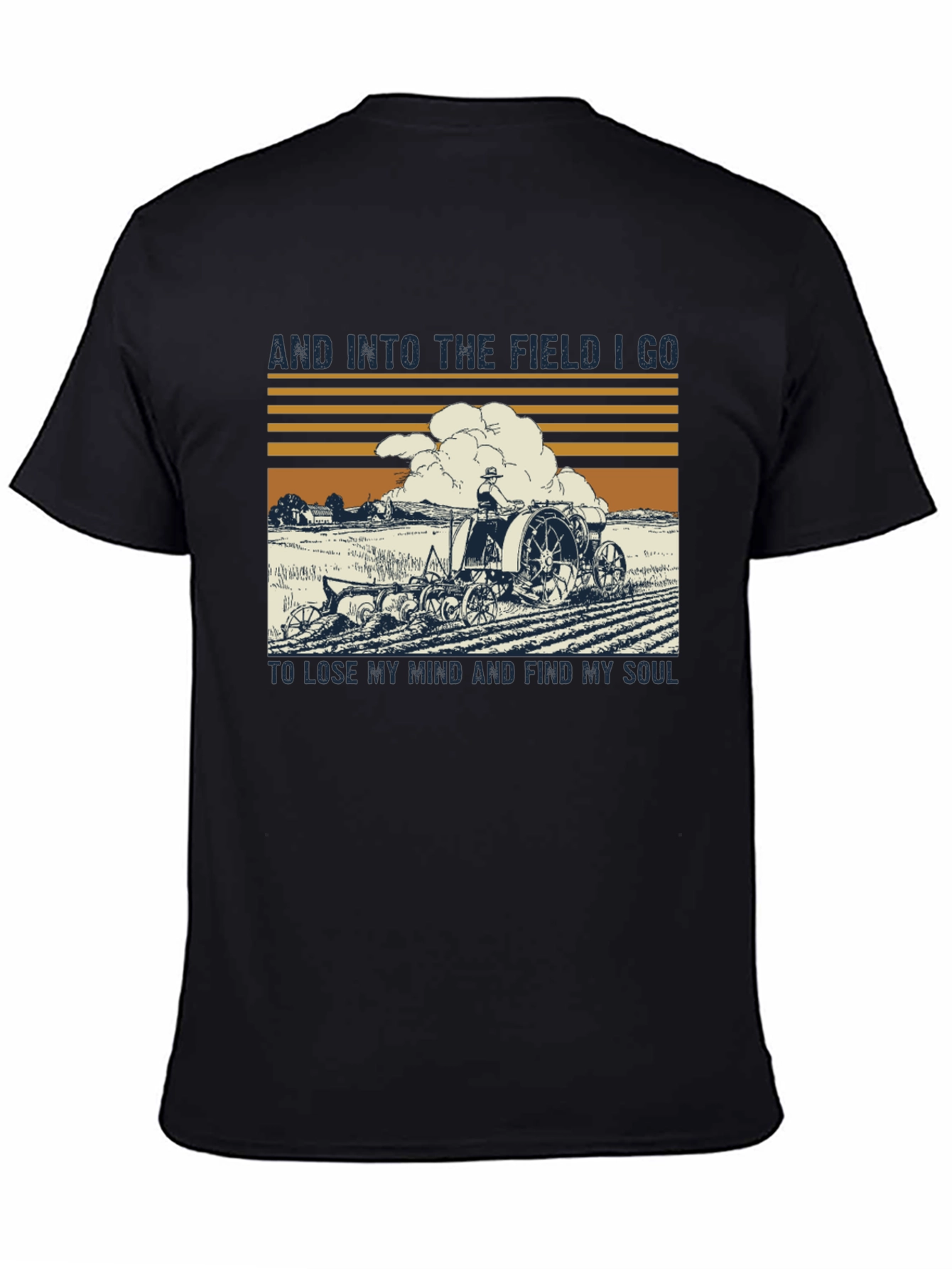 Black Vintage Farmer T-Shirt - Soul Searching view 4
