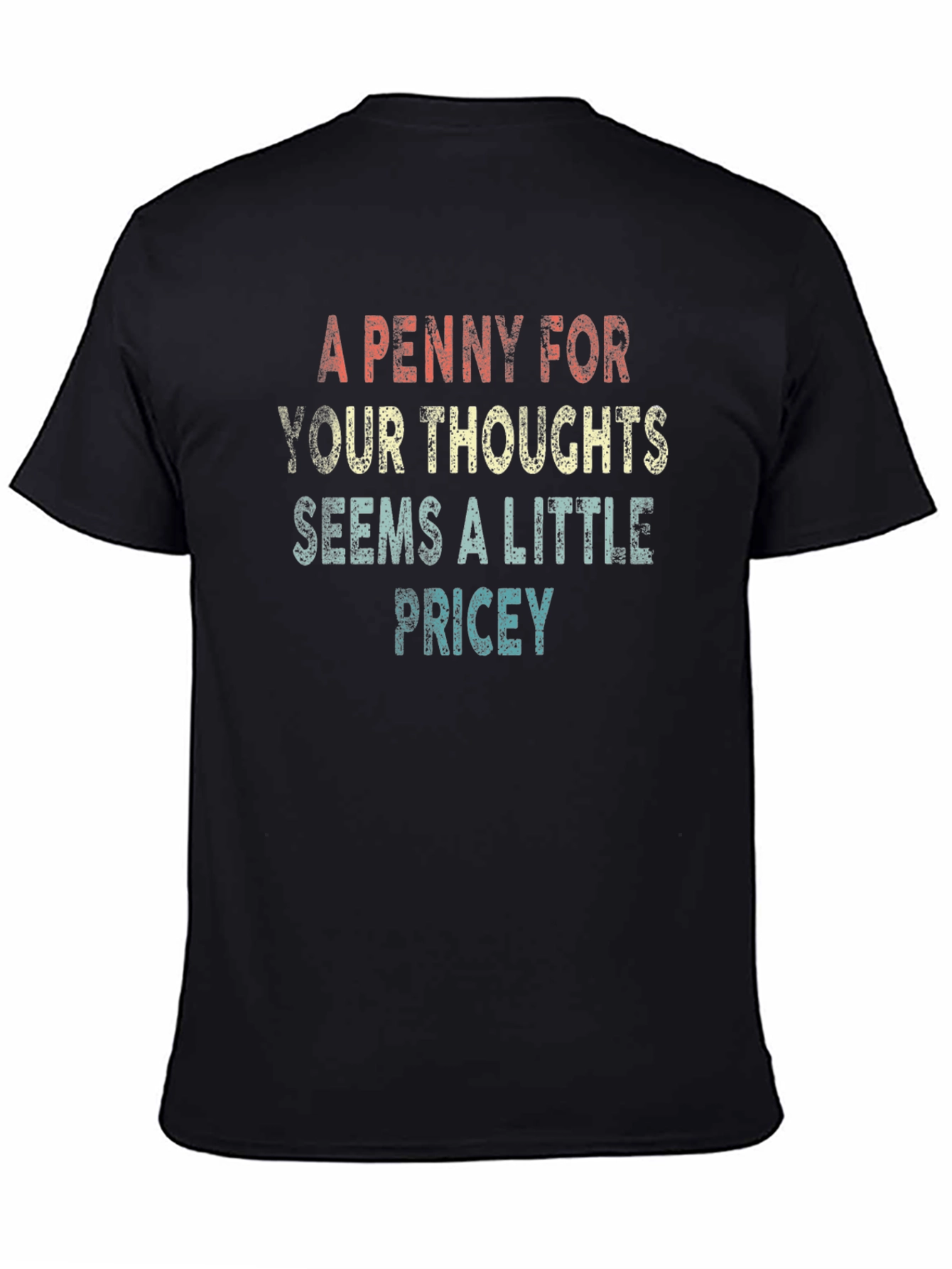 Black A Penny For Your Thoughts Graphic Tee view 4
