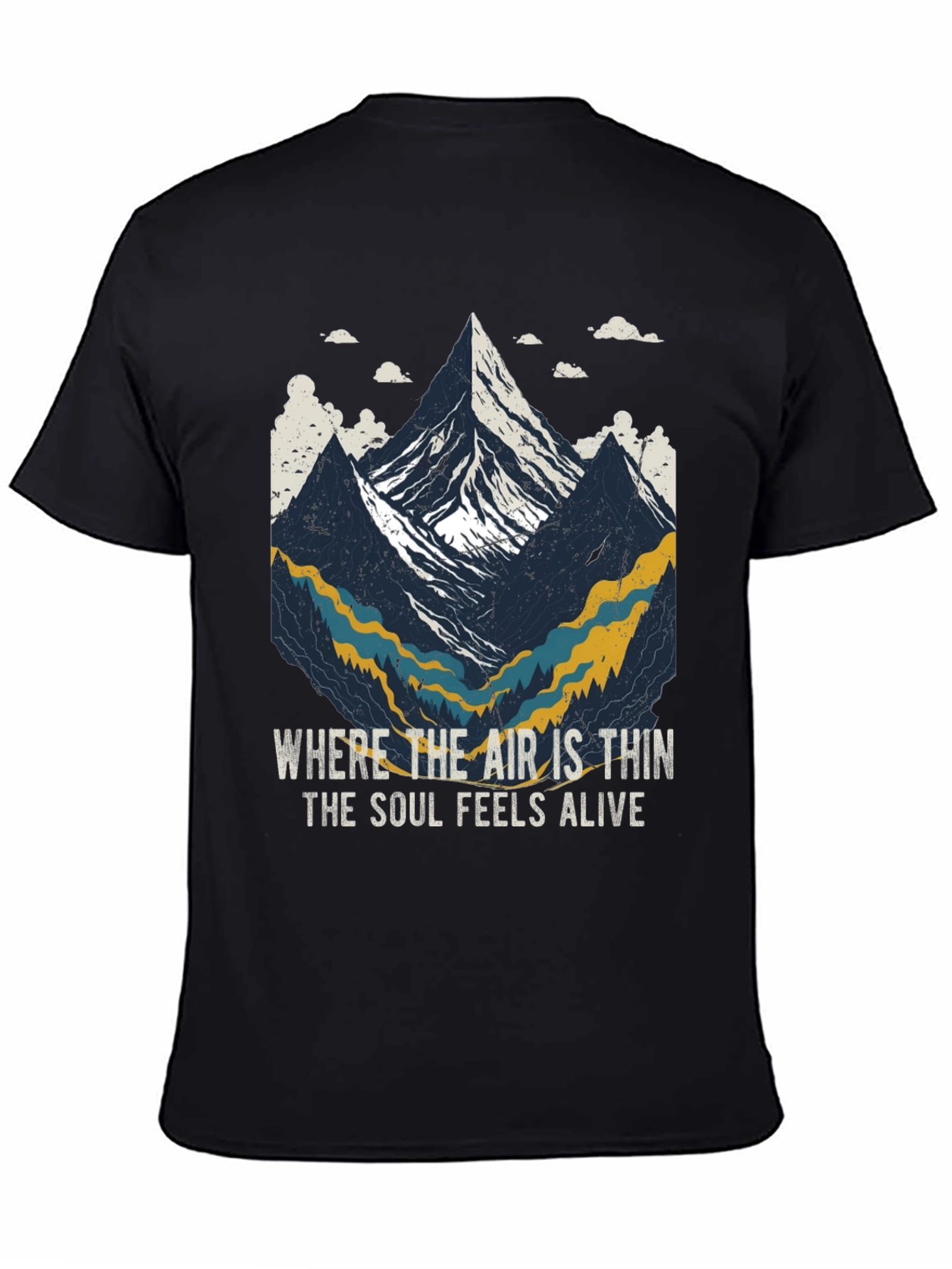 Black Mountain Adventure Graphic Tee - 'Soul Feels Alive' view 4