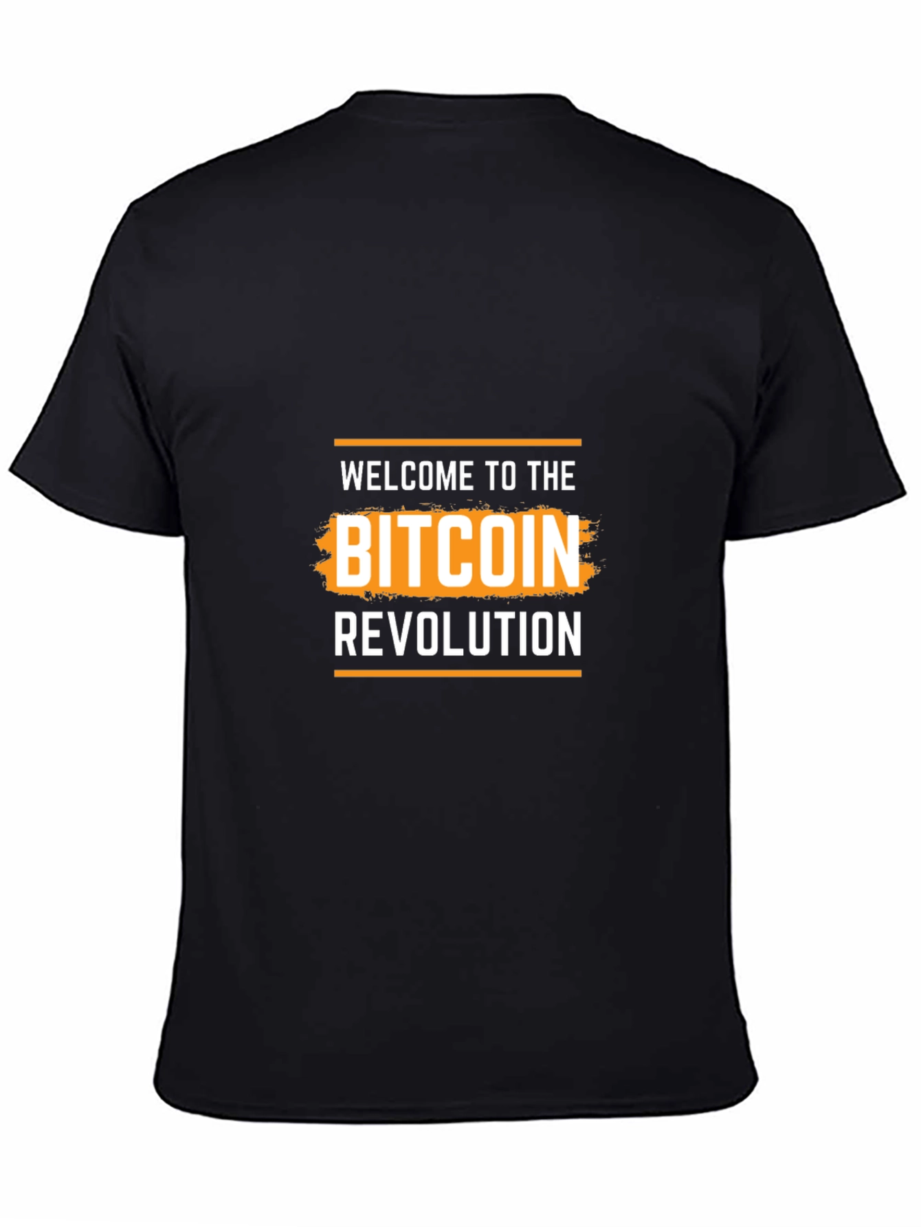 Black Bitcoin Revolution Black T-Shirt - Crypto Enthusiast Tee view 4