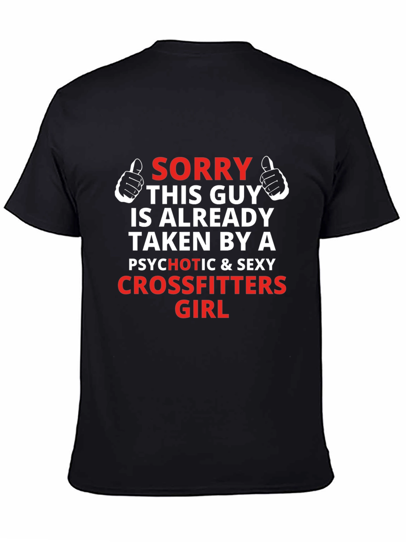 Black Funny Crossfitters Girl Boyfriend T-Shirt view 4