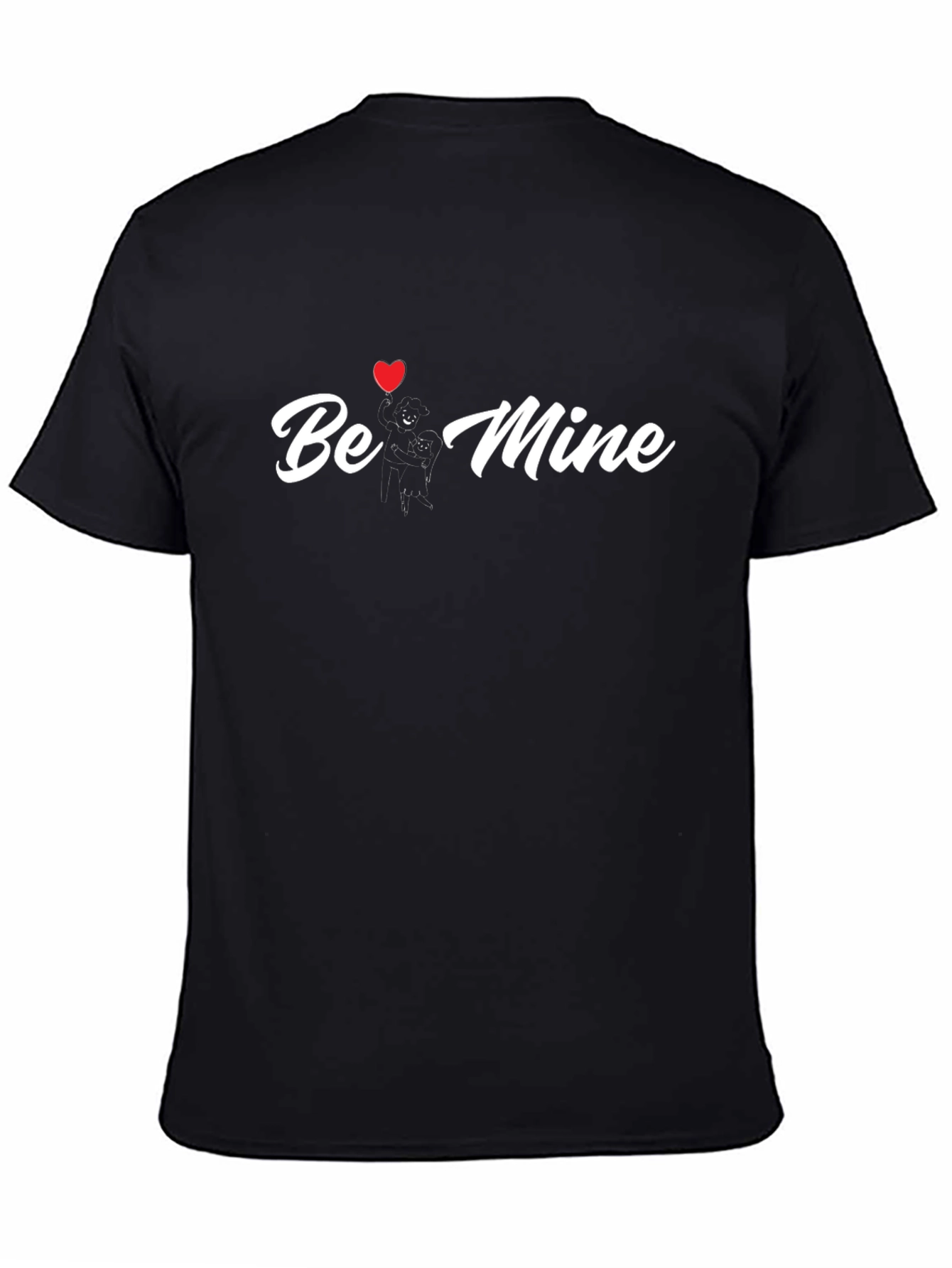 Black Be Mine Valentine's Day Graphic Tee view 4
