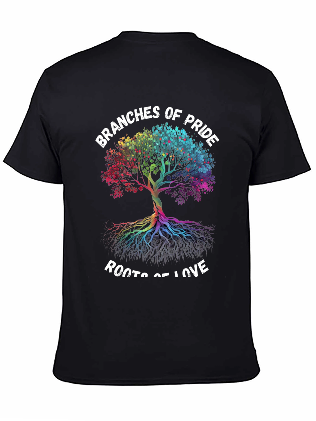 Black Branches of Pride Roots of Love T-Shirt view 4