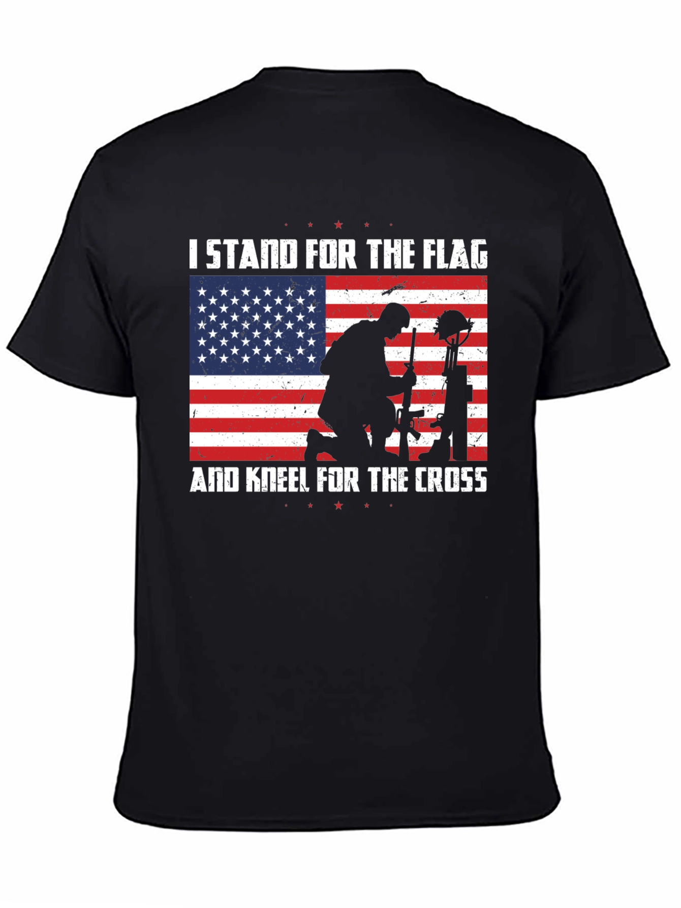 Black I Stand For The Flag T-Shirt view 4