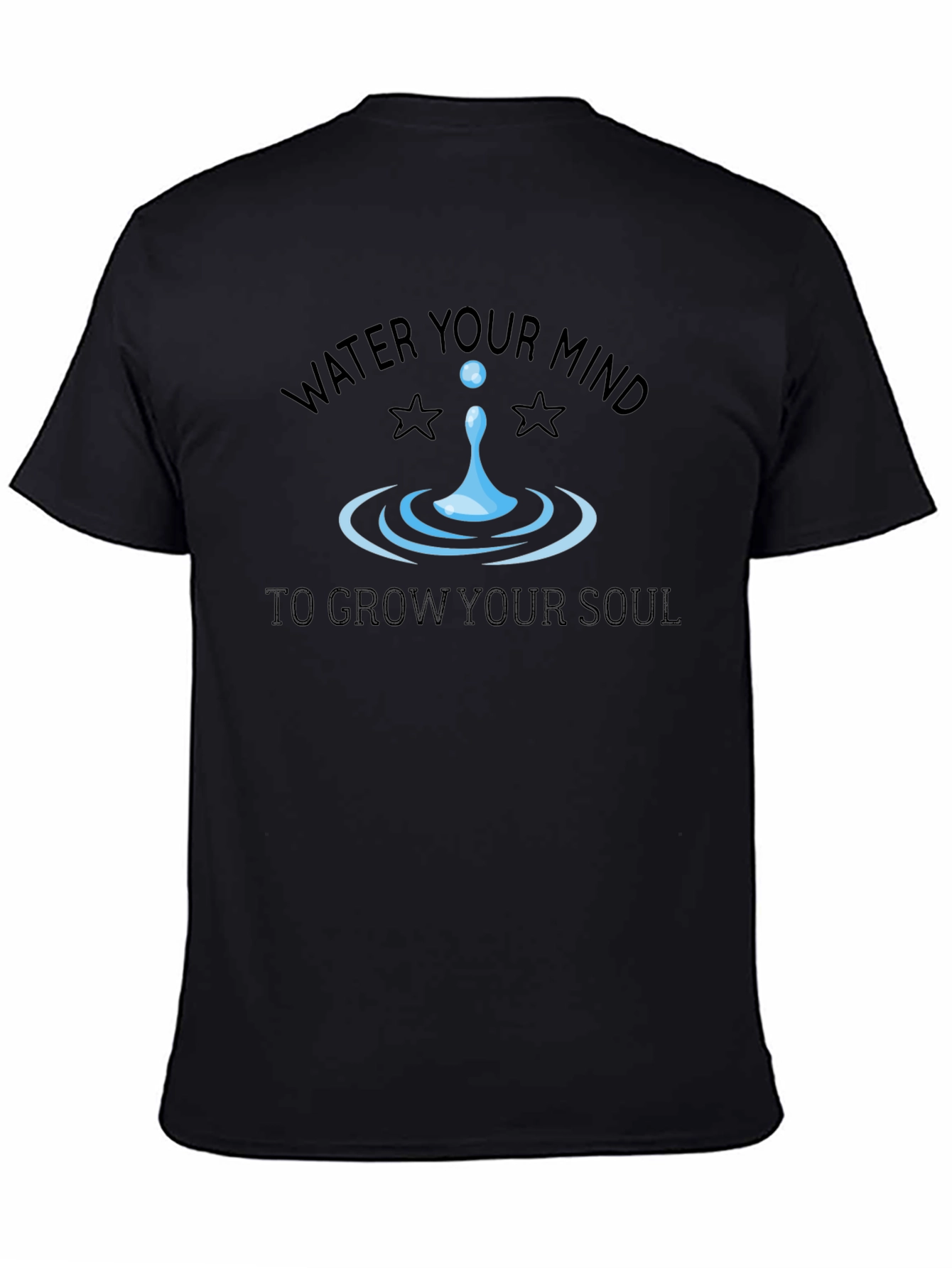 Black Water Your Mind Graphic T-Shirt view 4