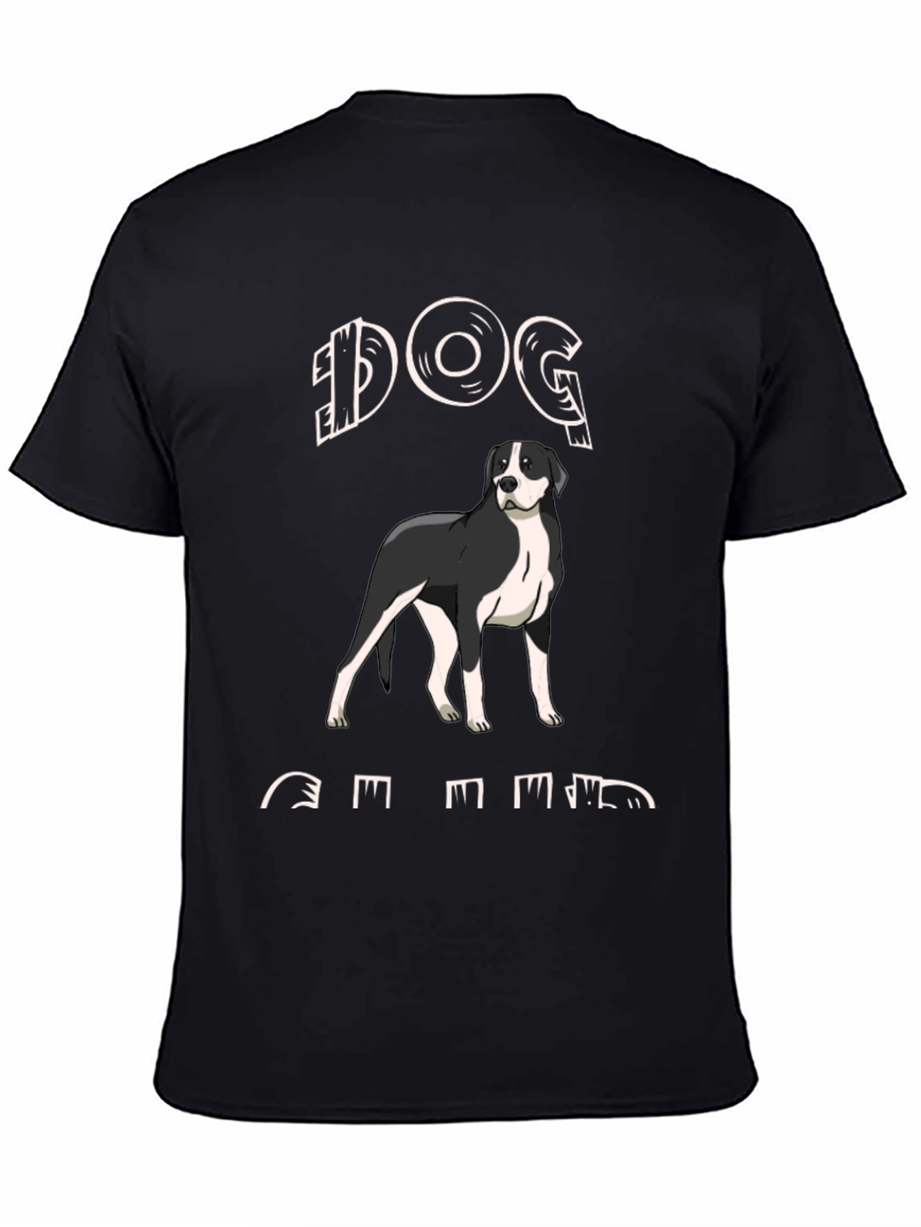 Black Dog Breed T-Shirt - Black view 4