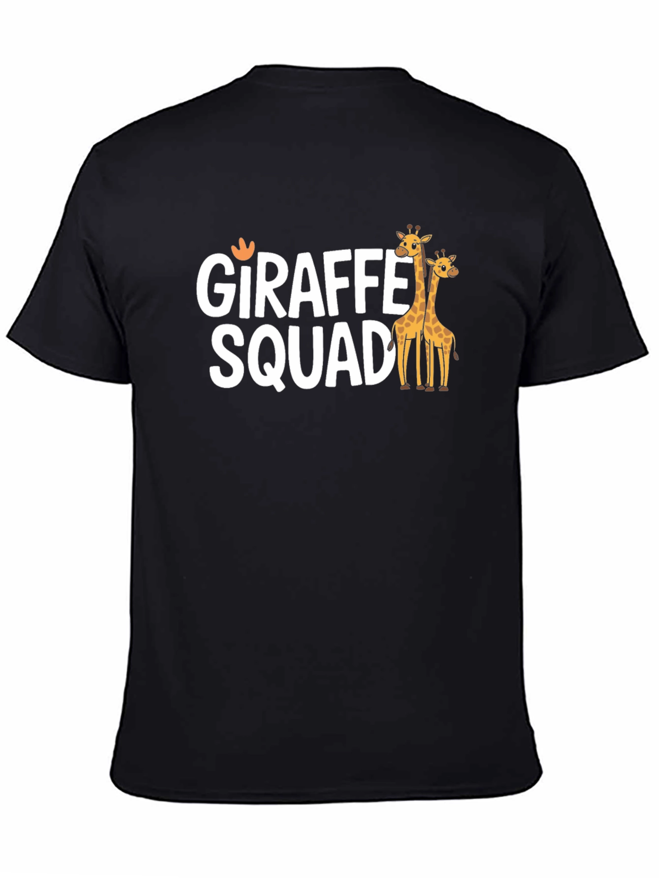 Black Giraffe Squad T-Shirt - Funny Animal Tee view 4