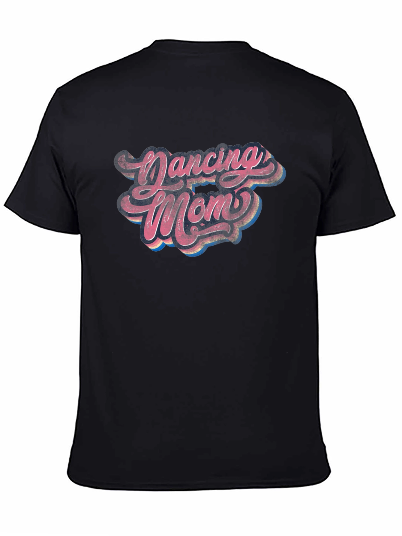 Black Dancing Mom Retro T-Shirt - Black view 4