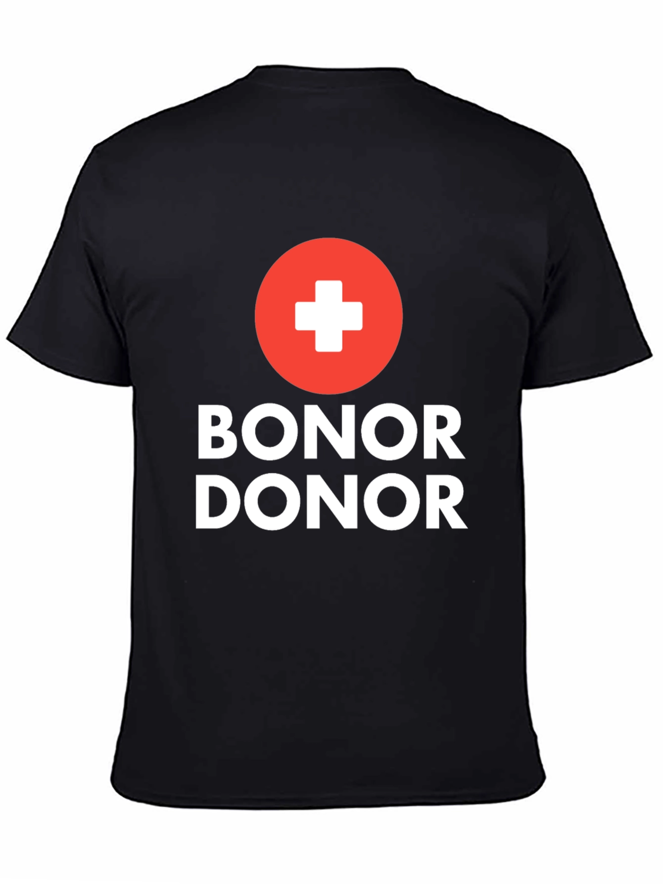 Black Bonor Donor T-Shirt - Donate with Style view 4