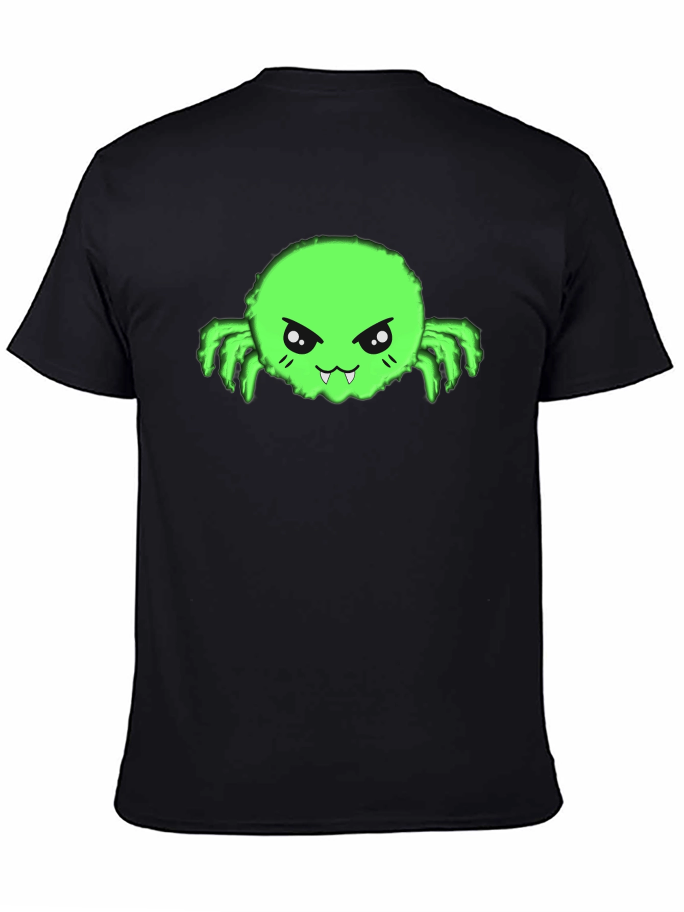 Black Fun Green Monster Graphic Tee view 4