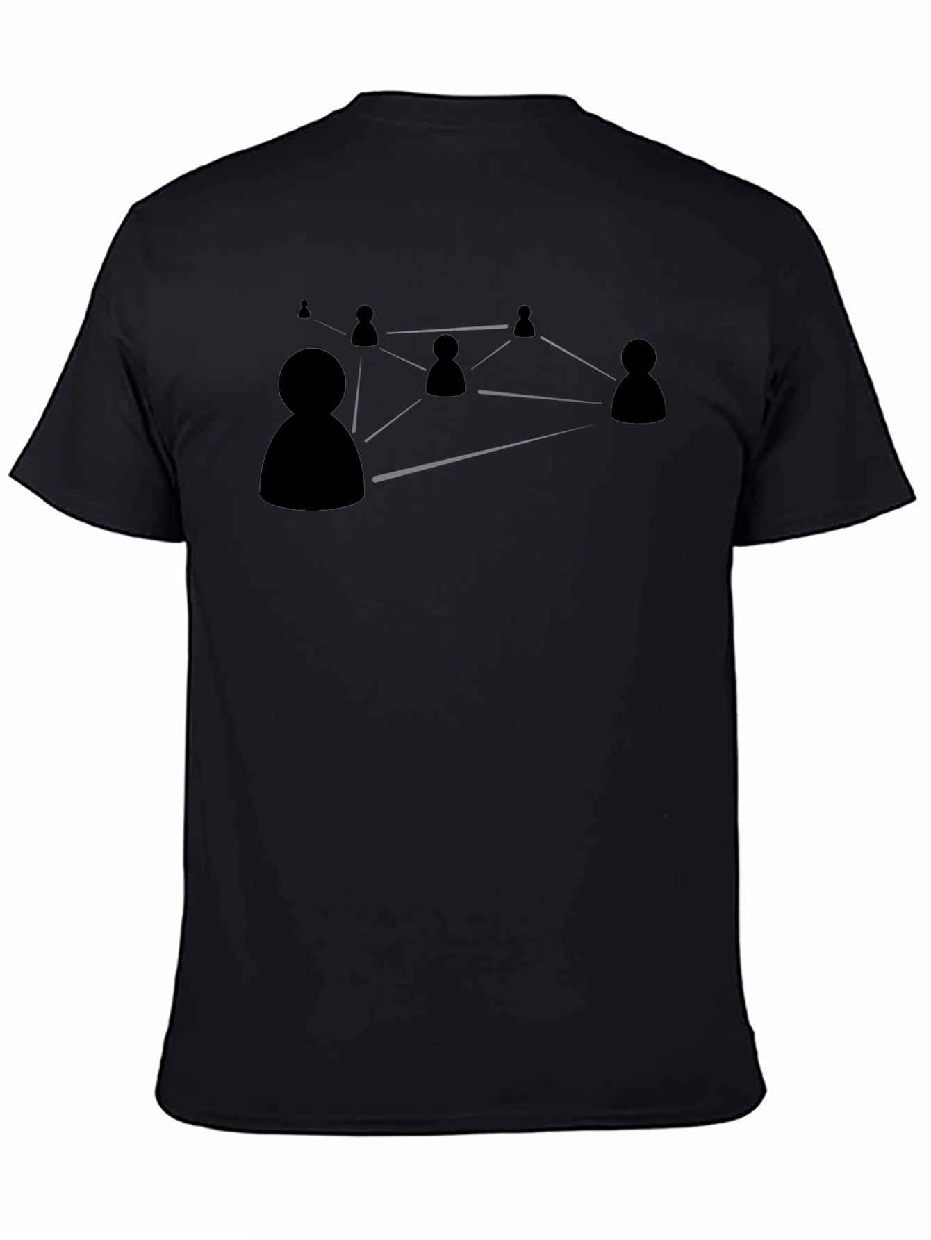 Black Network Graphic Black T-Shirt view 4