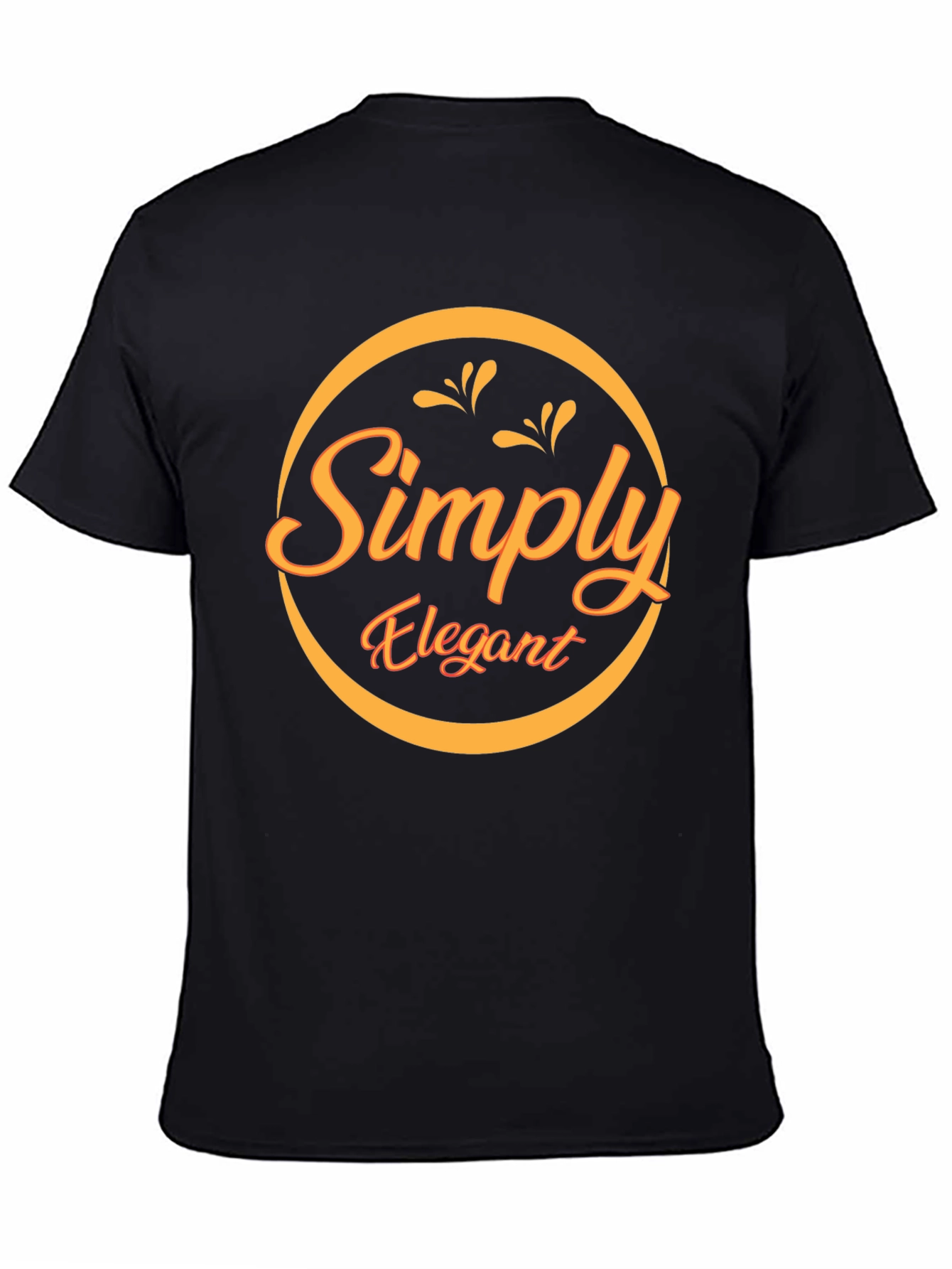 Black Simply Elegant Black Graphic Tee view 4