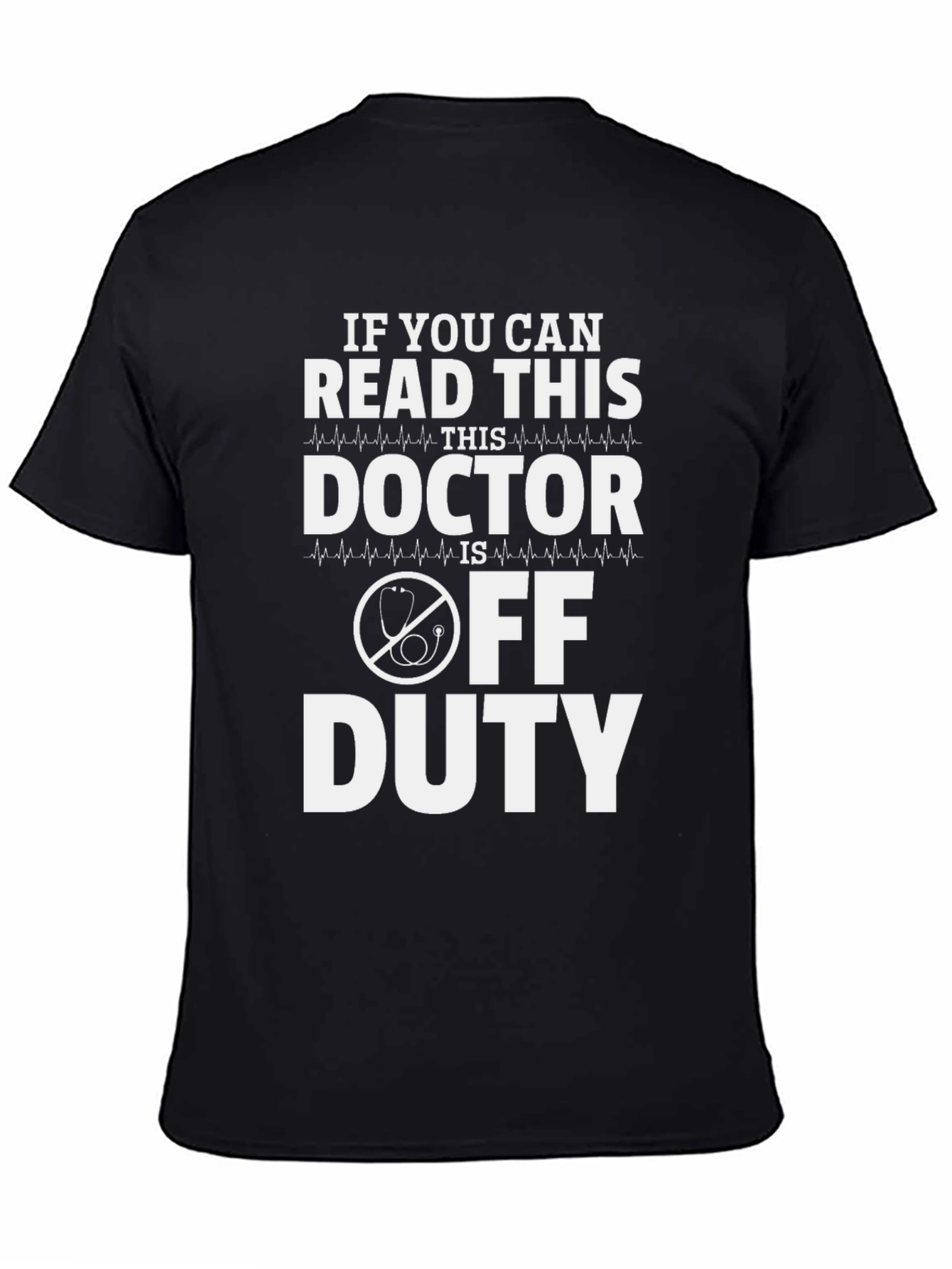 Black Doctor Off Duty Graphic T-Shirt view 4