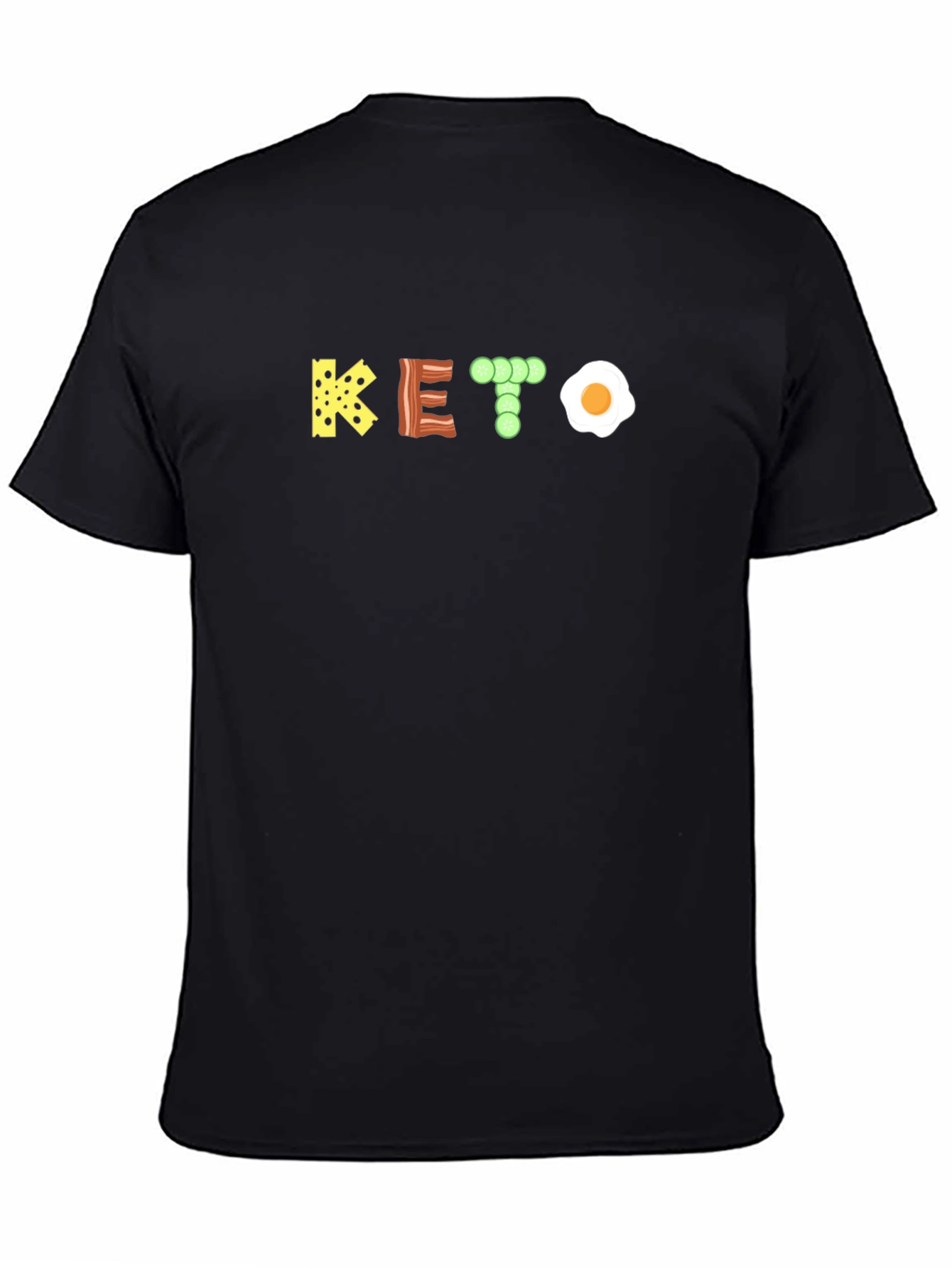 Black KETO Graphic T-Shirt - Foodie Fashion view 4