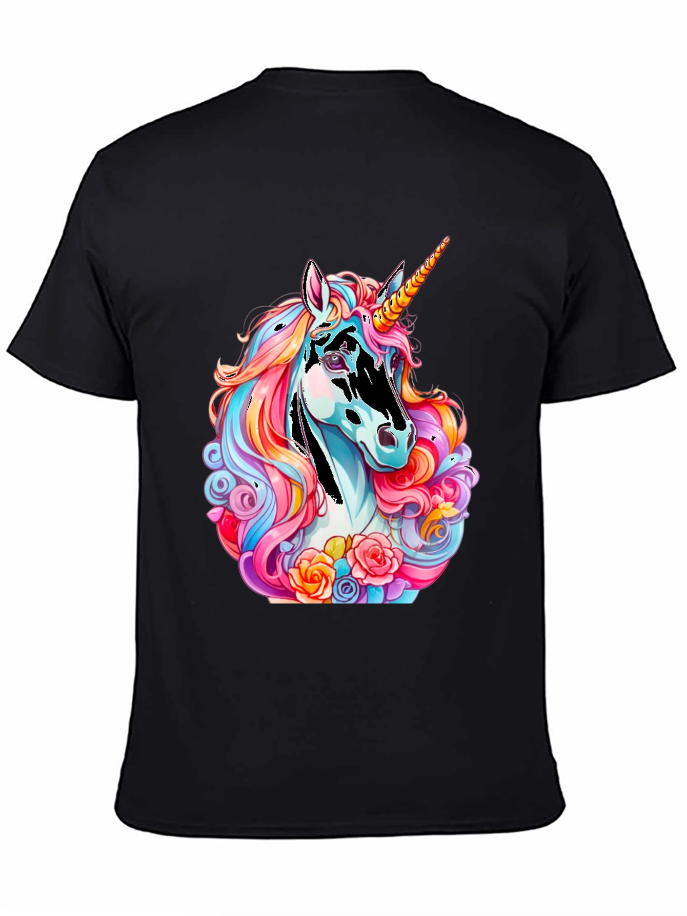 Black Unicorn Graphic T-Shirt view 4