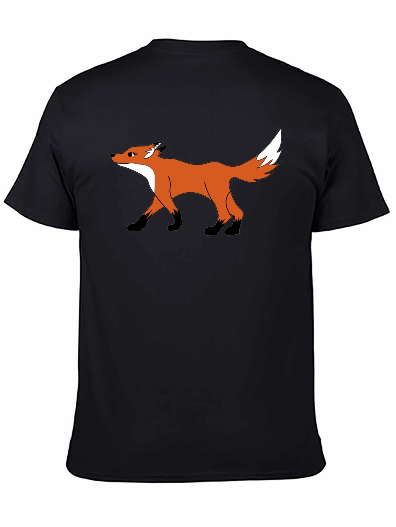 Black Fox Graphic Black T-Shirt view 4