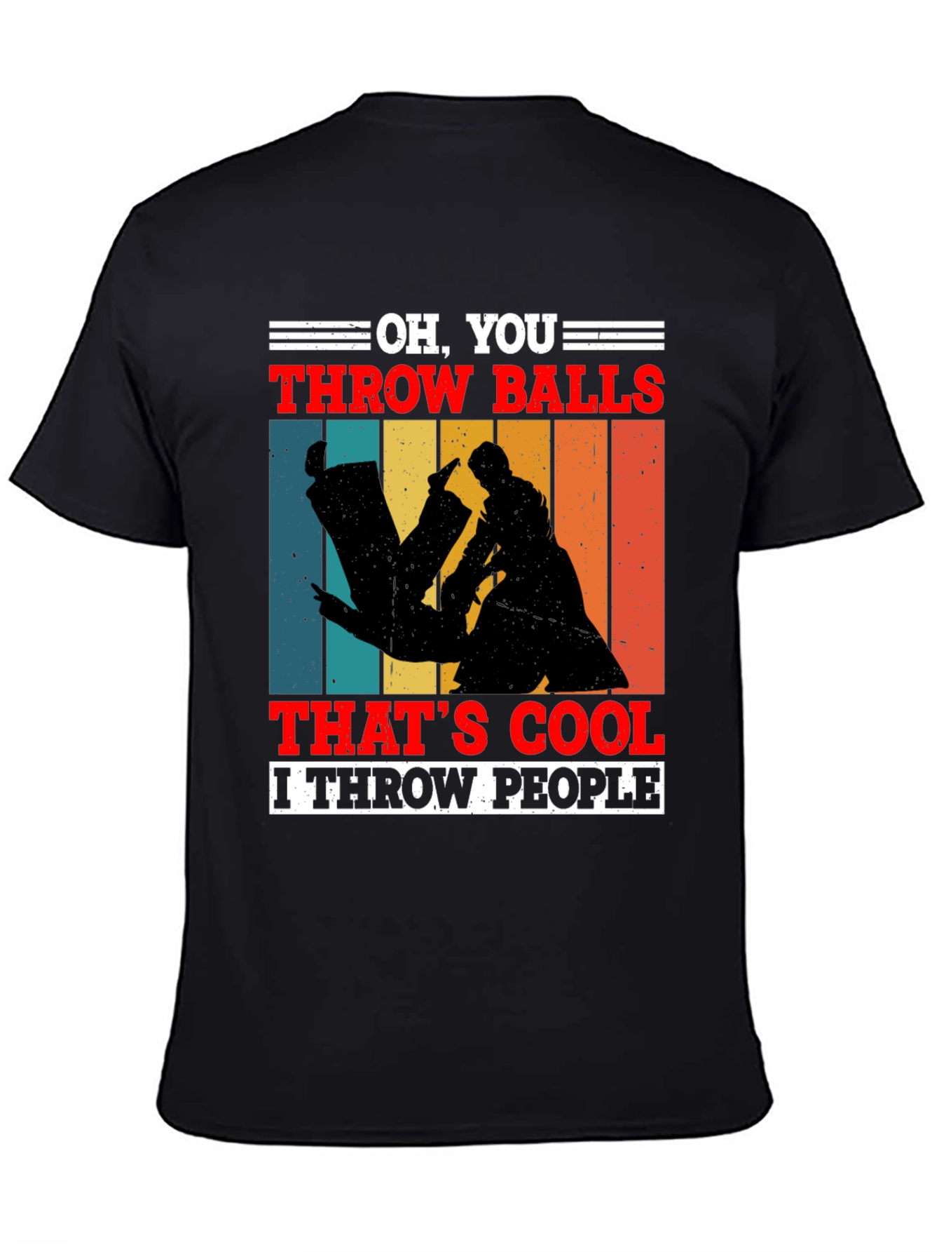 Black Oh, You Throw Balls T-Shirt view 4