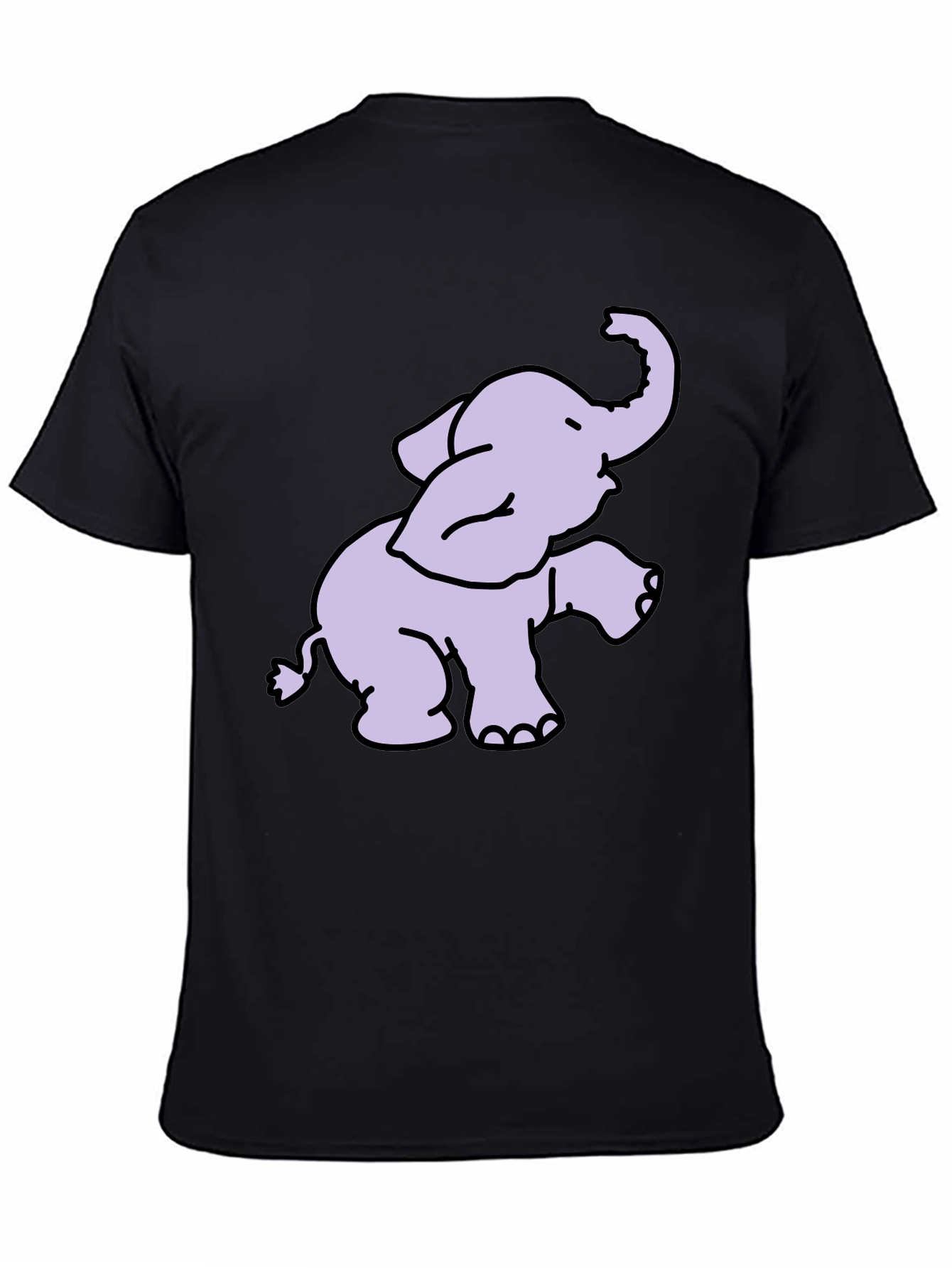 Black Elephant Graphic T-Shirt - Soft Cotton Blend view 4
