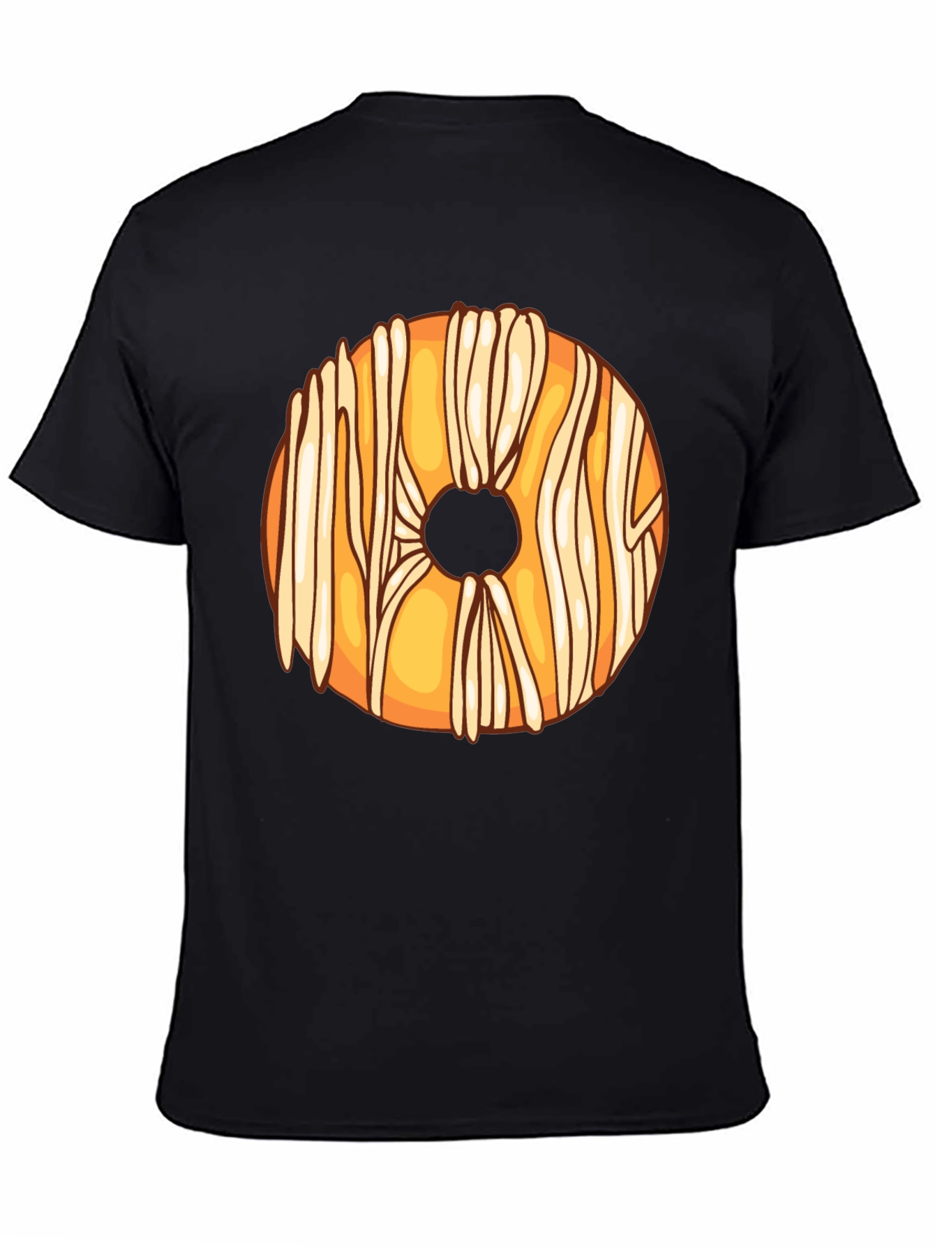 Black Donut Lover Black T-Shirt view 4