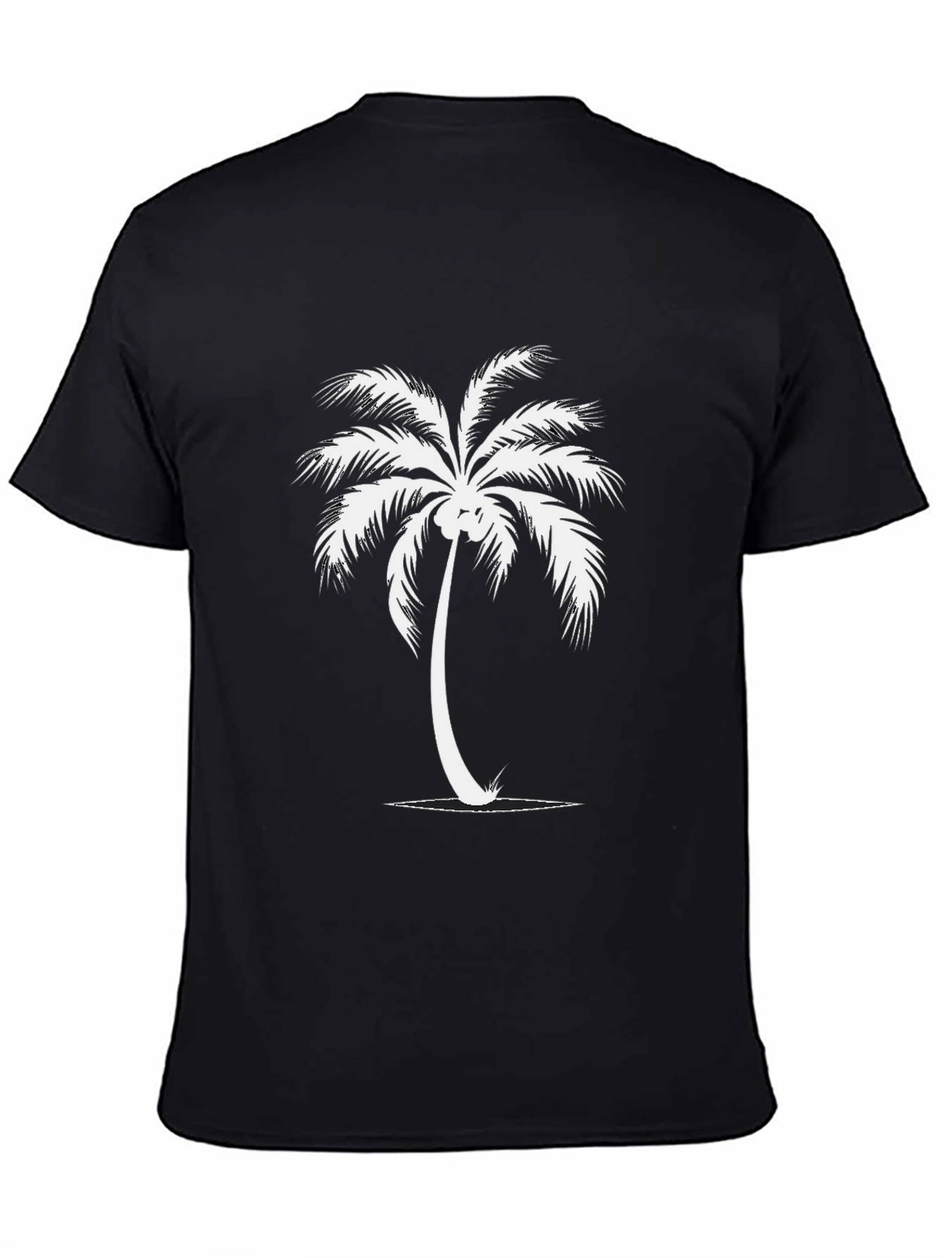 Black Black Palm Tree Graphic T-Shirt view 4