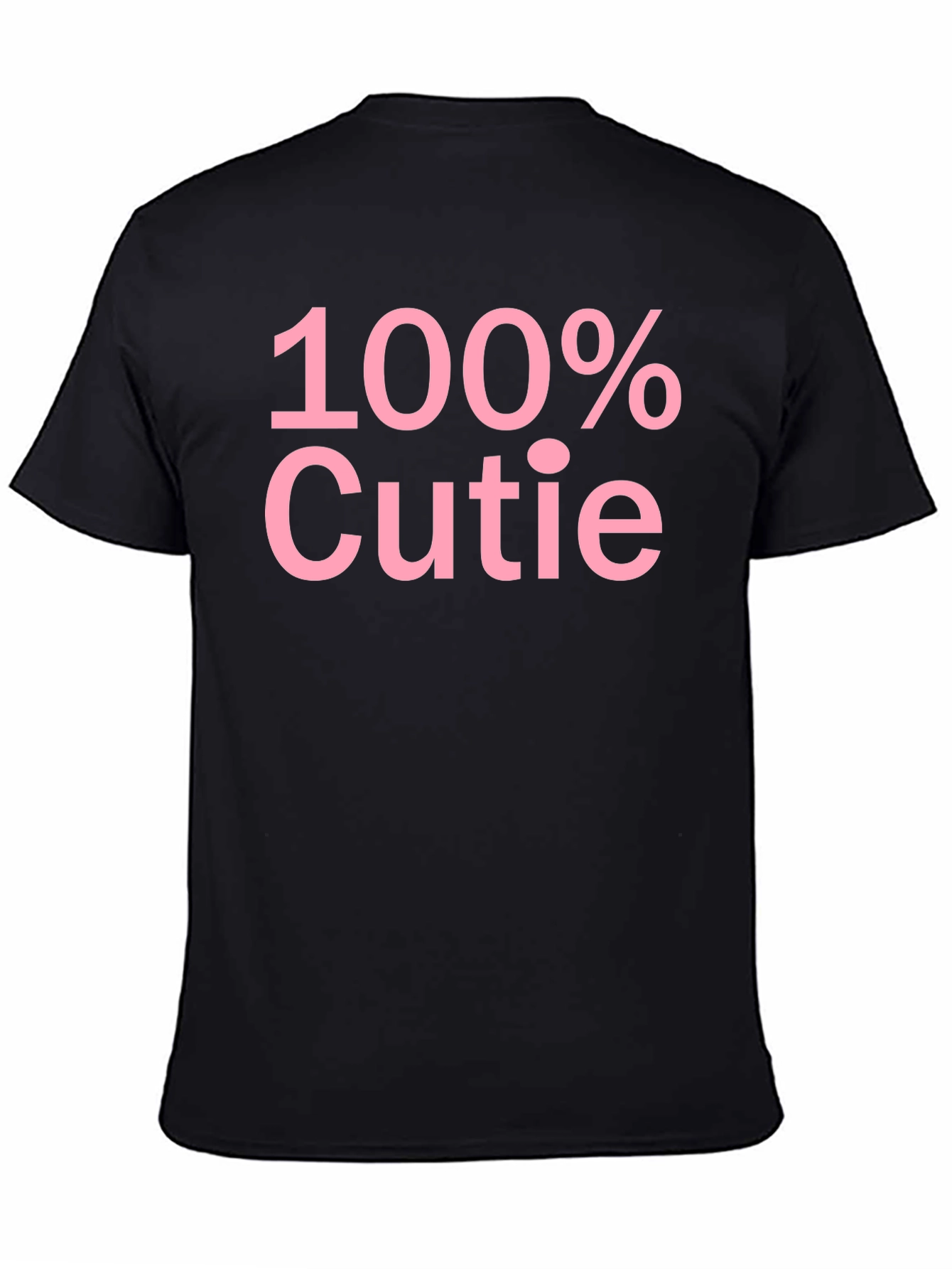 Black 100% Cutie Black Graphic T-Shirt - Soft Cotton Blend view 4